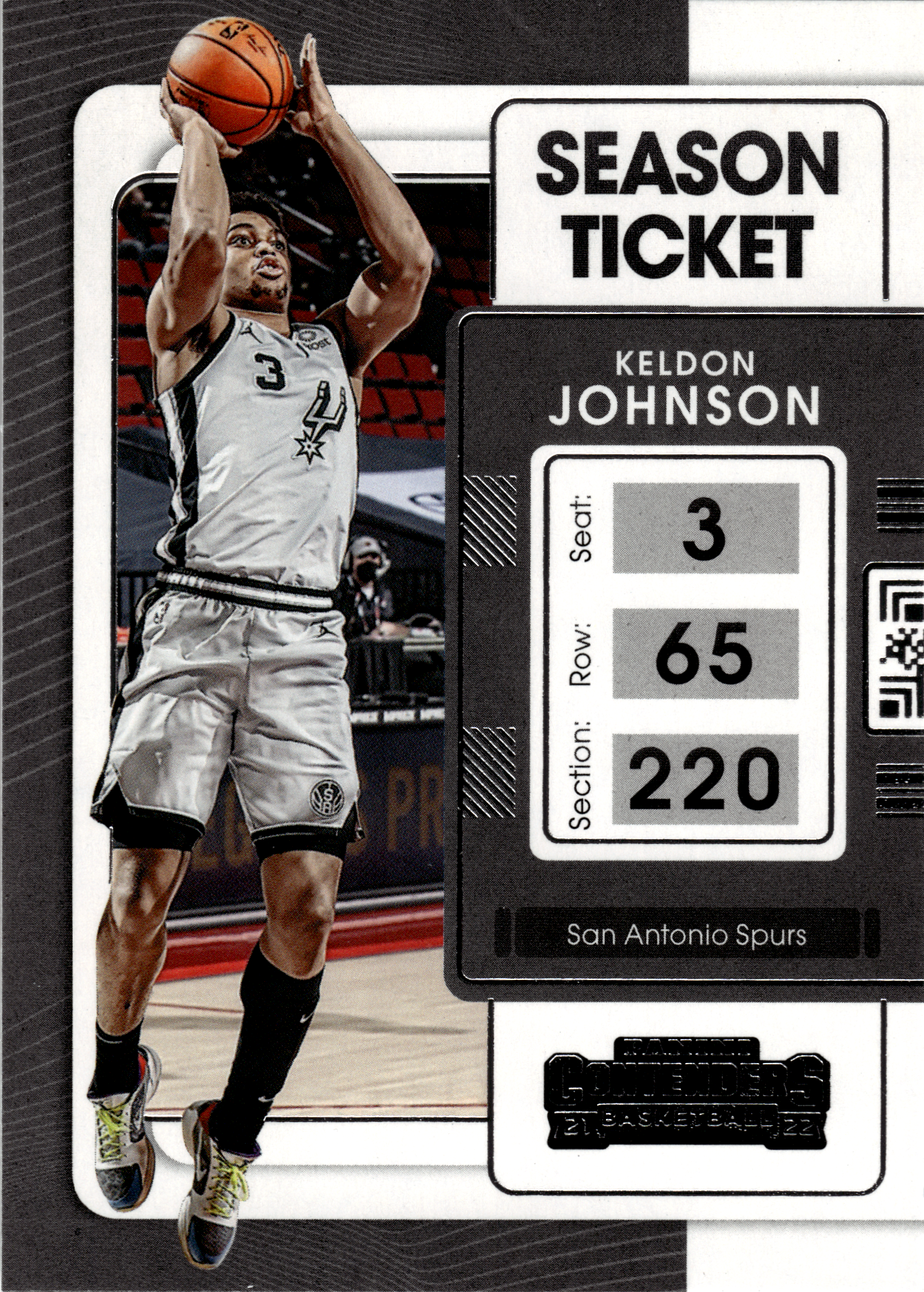 Keldon Johnson - Panini Contenders Season Ticket 2021-22, Nr. 1 (Art.-Nr. SG103552)
