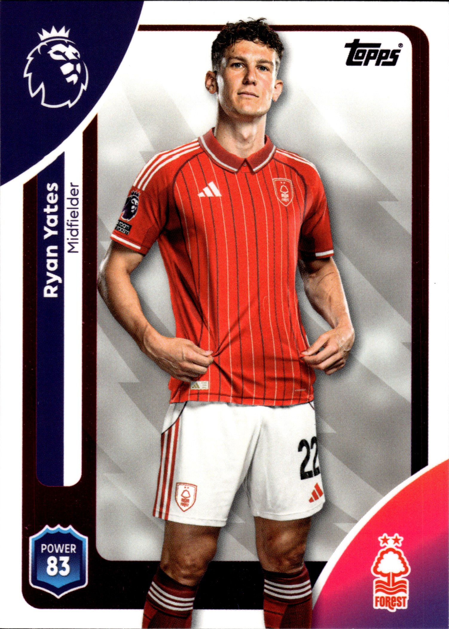 Ryan Yates - Topps Match Attax Premier League Base Set 2025-26, Nr. 242 (Art.-Nr. SG109890)