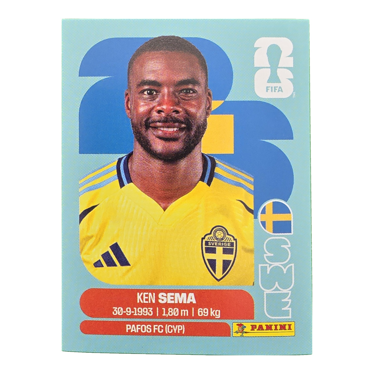 Ken Sema - Schweden, FIFA WM 2026, Nr. SWE15