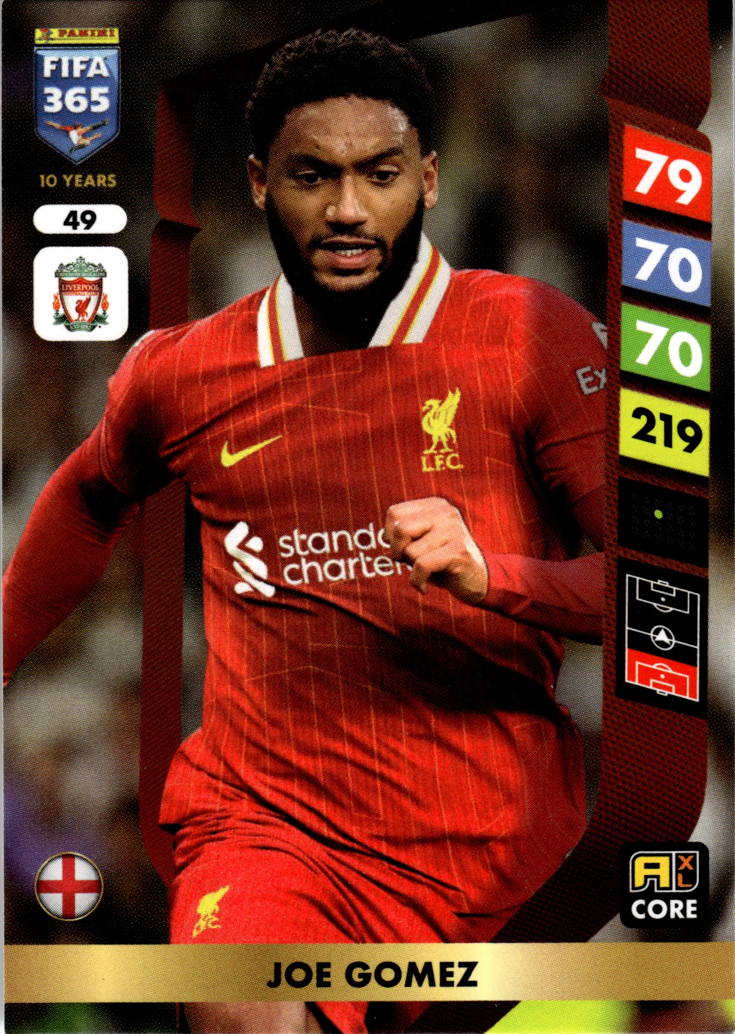 Joe Gomez - Panini Adrenalyn XL FIFA 365 Base Set 2025, Nr. 49 (Art.-Nr. SG107767)