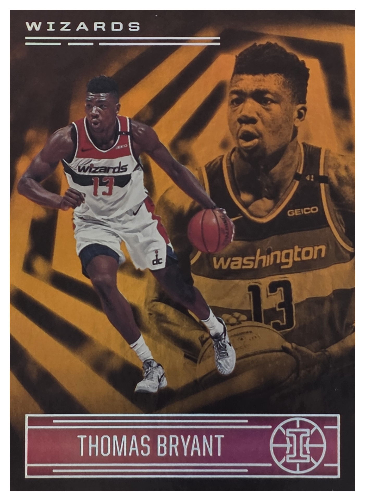 Thomas Bryant - Panini Illusions Base Set 2020-21, Nr. 133 – Trophy Collection Orange (Art.-Nr. SG104523)