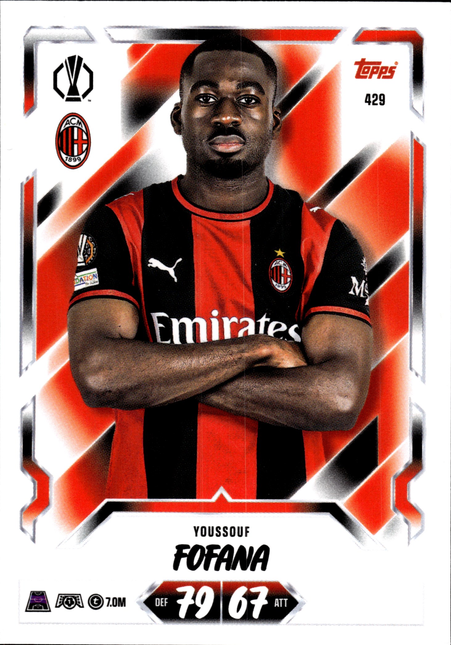 Youssouf Fofana - Topps Match Attax UEFA Club Competitions Base Set 2026-27, Nr. 429 (Art.-Nr. SG107370)