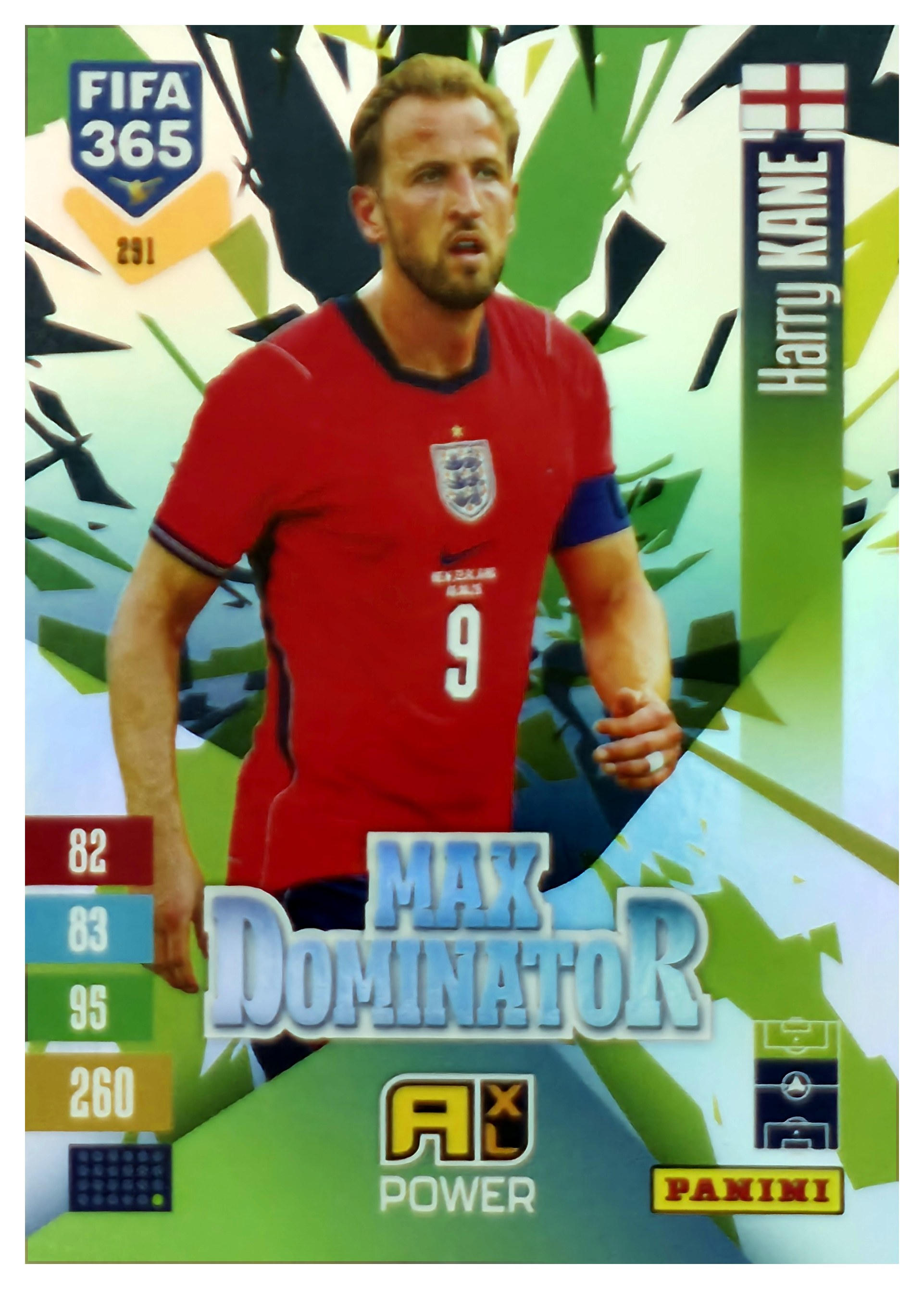 Harry Kane - Panini Adrenalyn XL FIFA 365 Max Dominator 2026-27, Nr. 291 – Insert (Art.-Nr. SG110624)