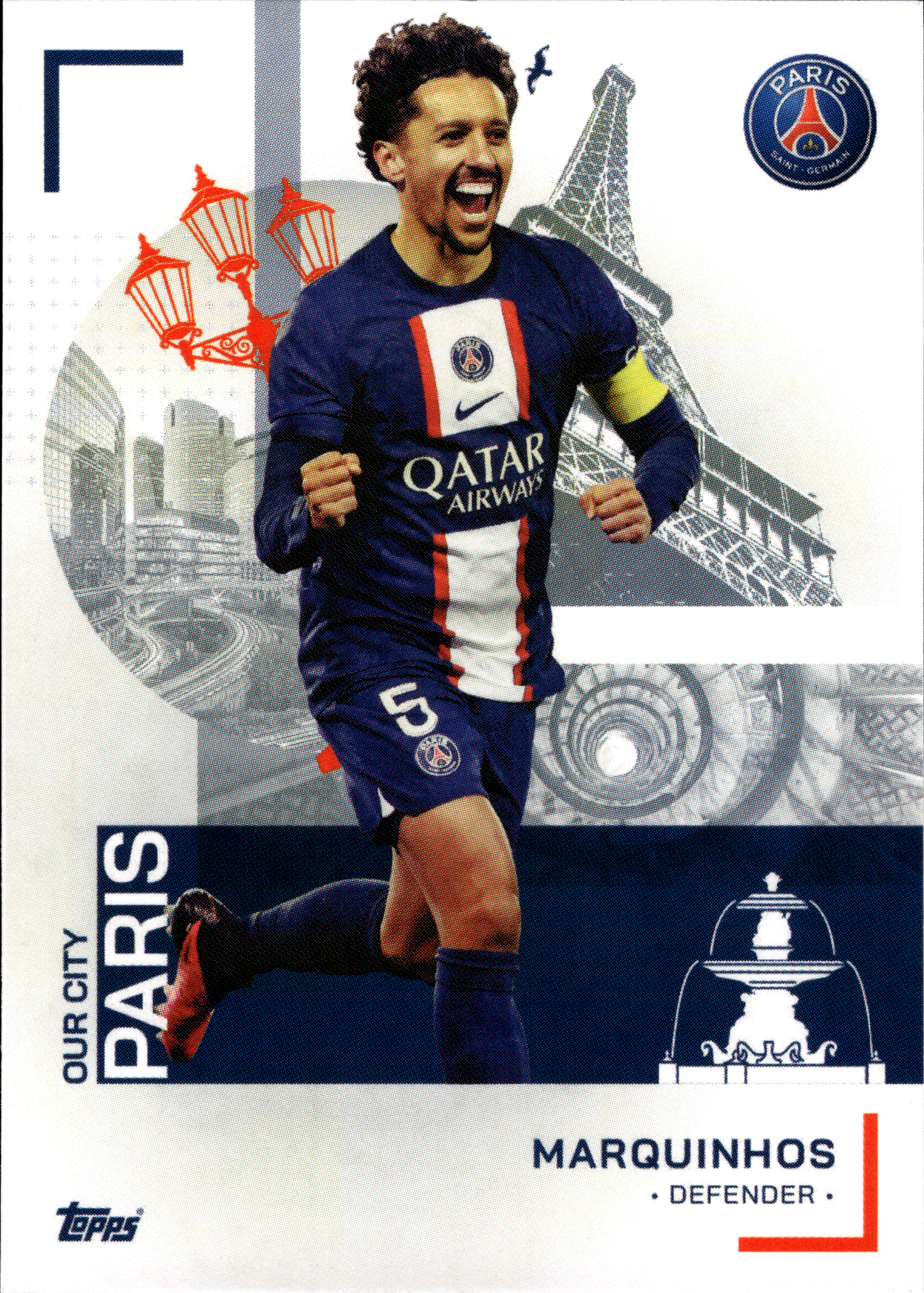 Marquinhos - Topps Paris Saint-Germain Official Team Set 2023-24, Nr. 33 (Art.-Nr. SG103003)