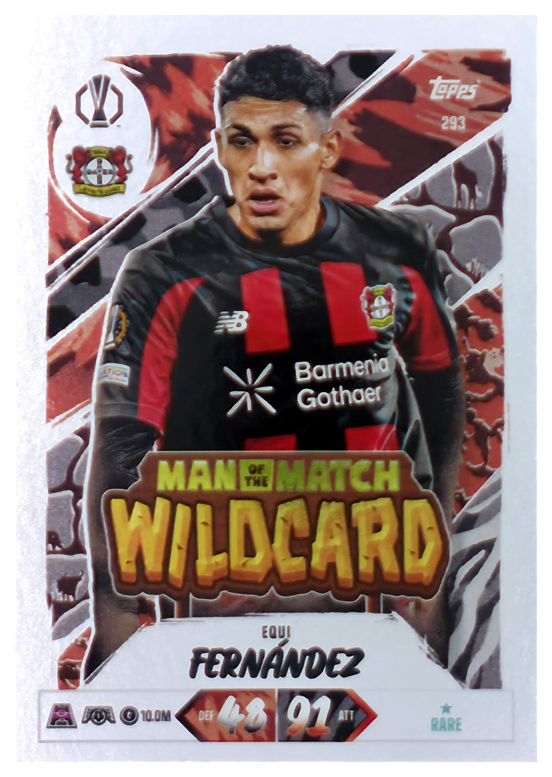 Equi Fernández - Topps Match Attax UEFA Club Competitions Man of the Match Wildcard 2026-27, Nr. 293 (Art.-Nr. SG107510)