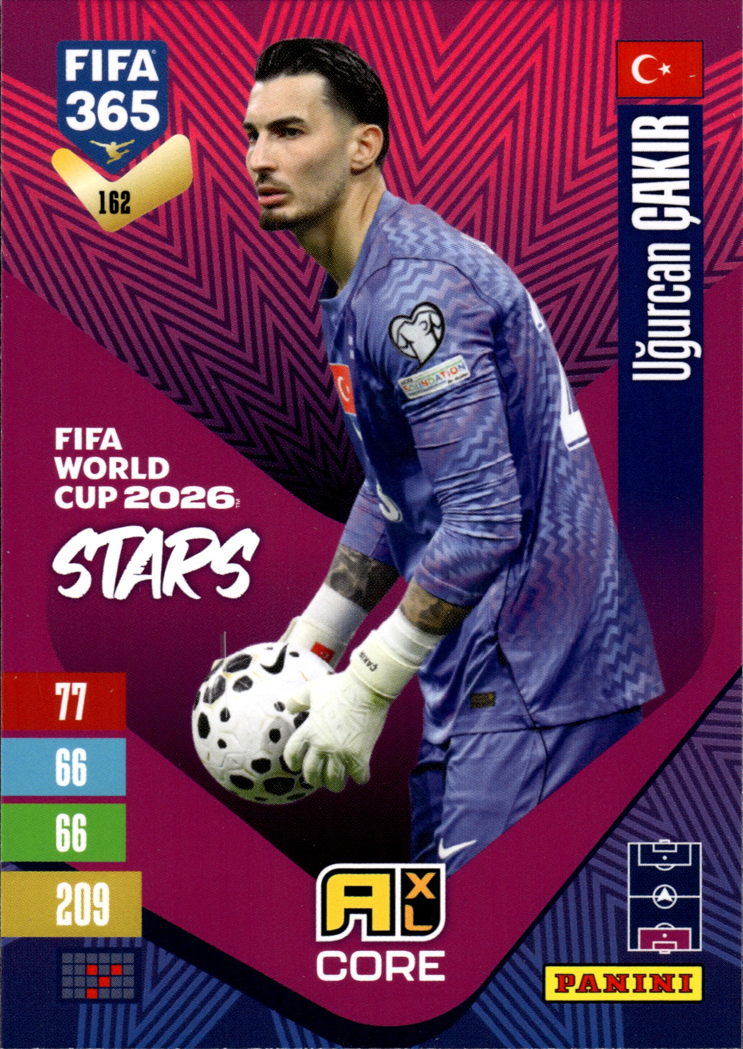 Uğurcan Çakır - Panini Adrenalyn XL FIFA 365 FIFA World Cup 2026 Stars 2026-27, Nr. 162 (Art.-Nr. SG110309)