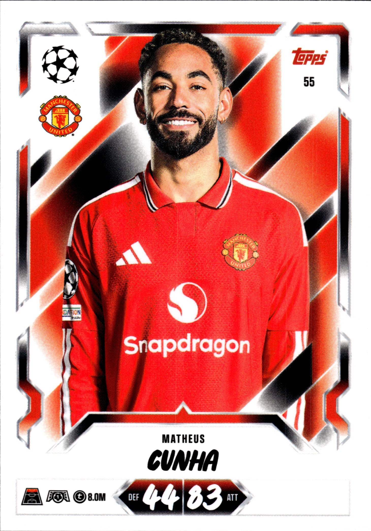 Matheus Cunha - Topps Match Attax UEFA Club Competitions Base Set 2026-27, Nr. 55 (Art.-Nr. SG107263)