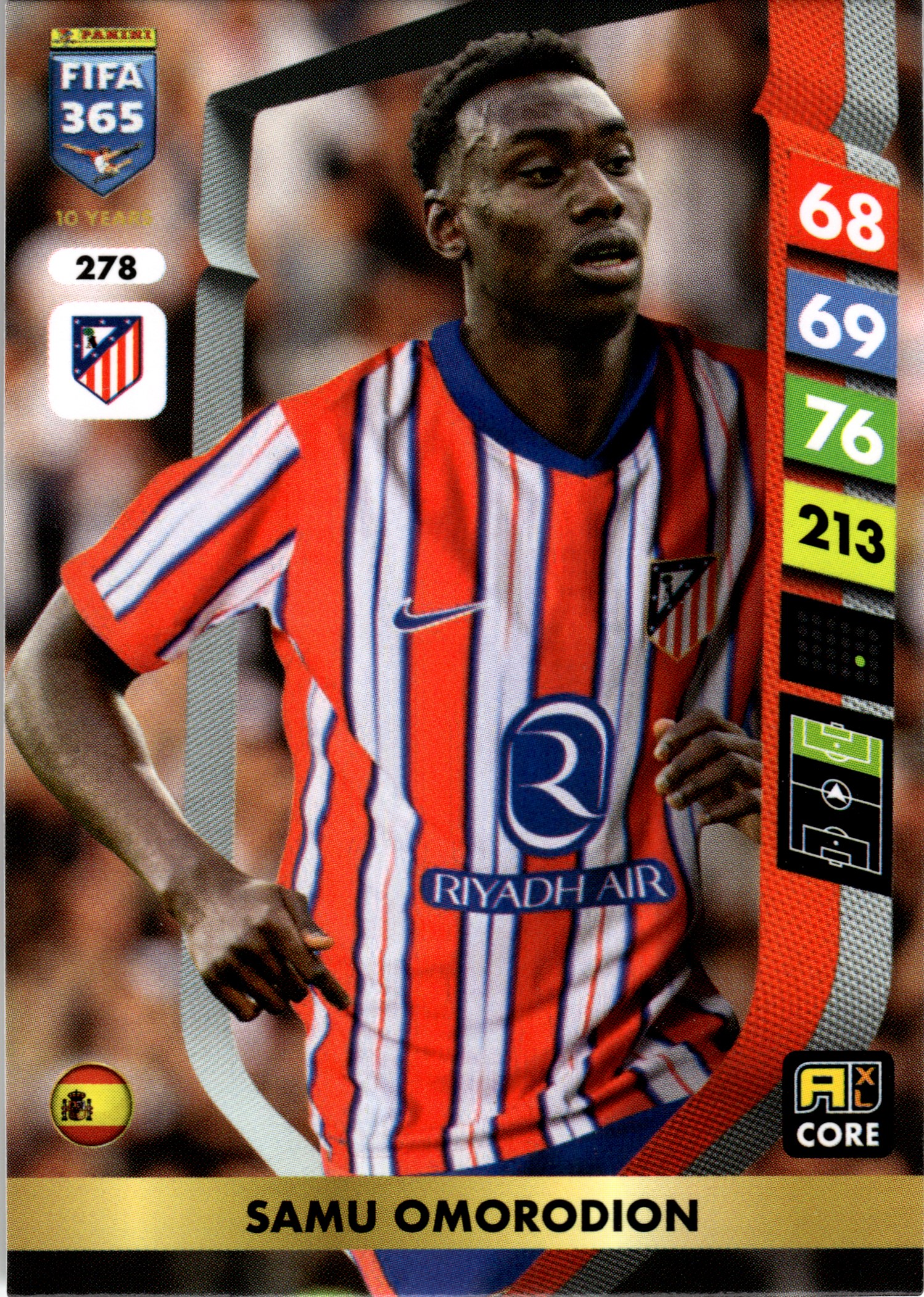 Samu Omorodion - Panini Adrenalyn XL FIFA 365 Base Set 2025, Nr. 278 (Art.-Nr. SG107772)