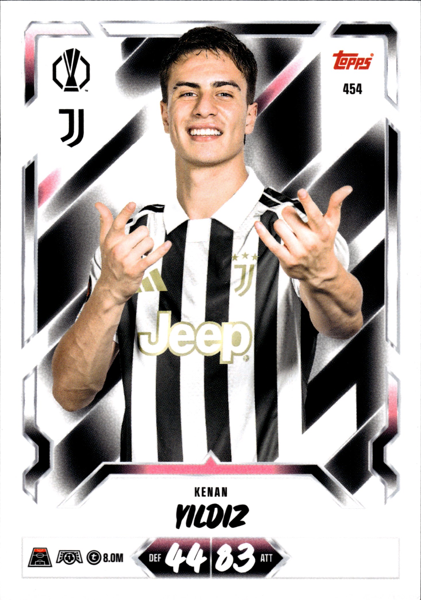 Kenan Yıldız - Topps Match Attax UEFA Club Competitions Base Set 2026-27, Nr. 454 (Art.-Nr. SG107128)