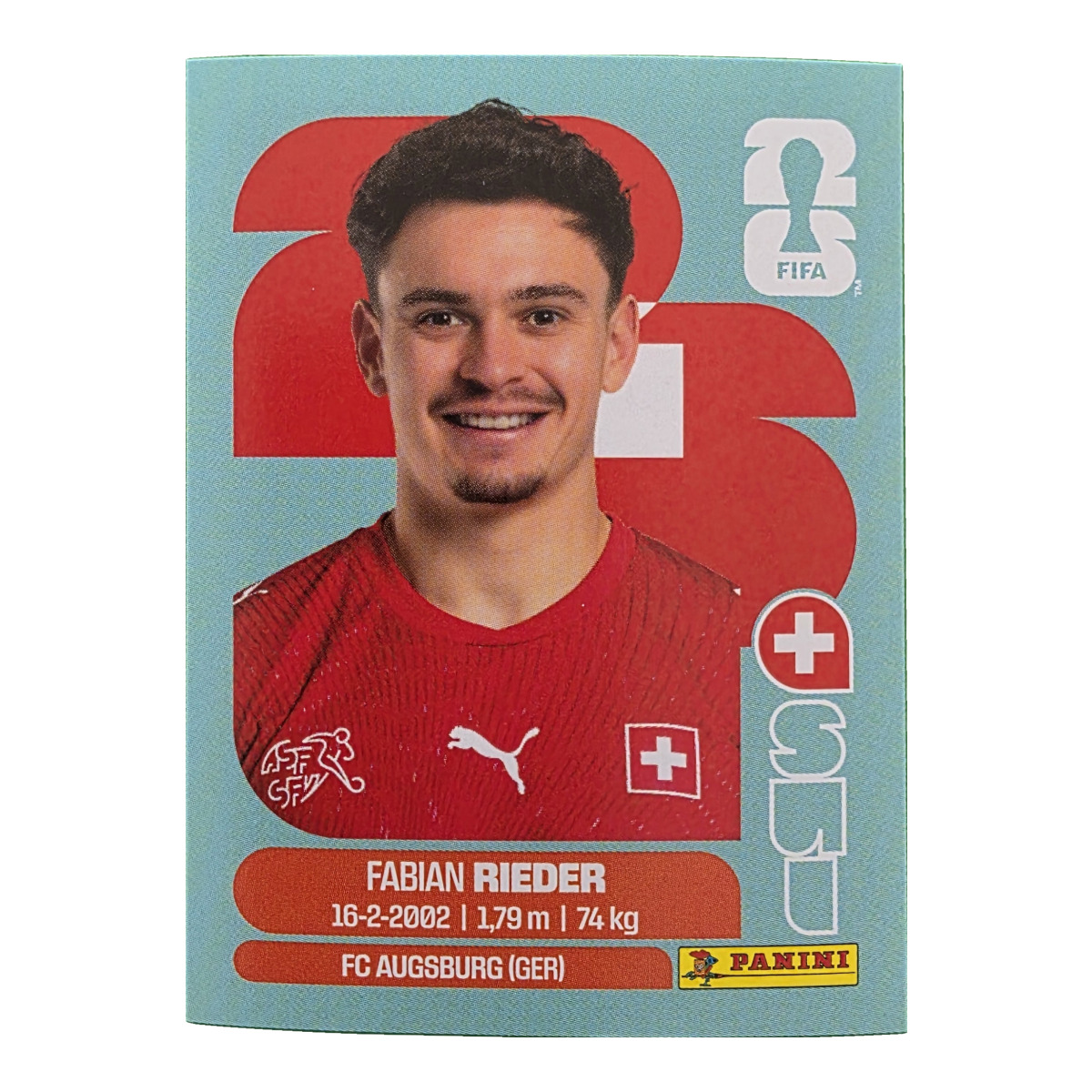 Fabian Rieder - Schweiz, FIFA WM 2026, Nr. SUI12