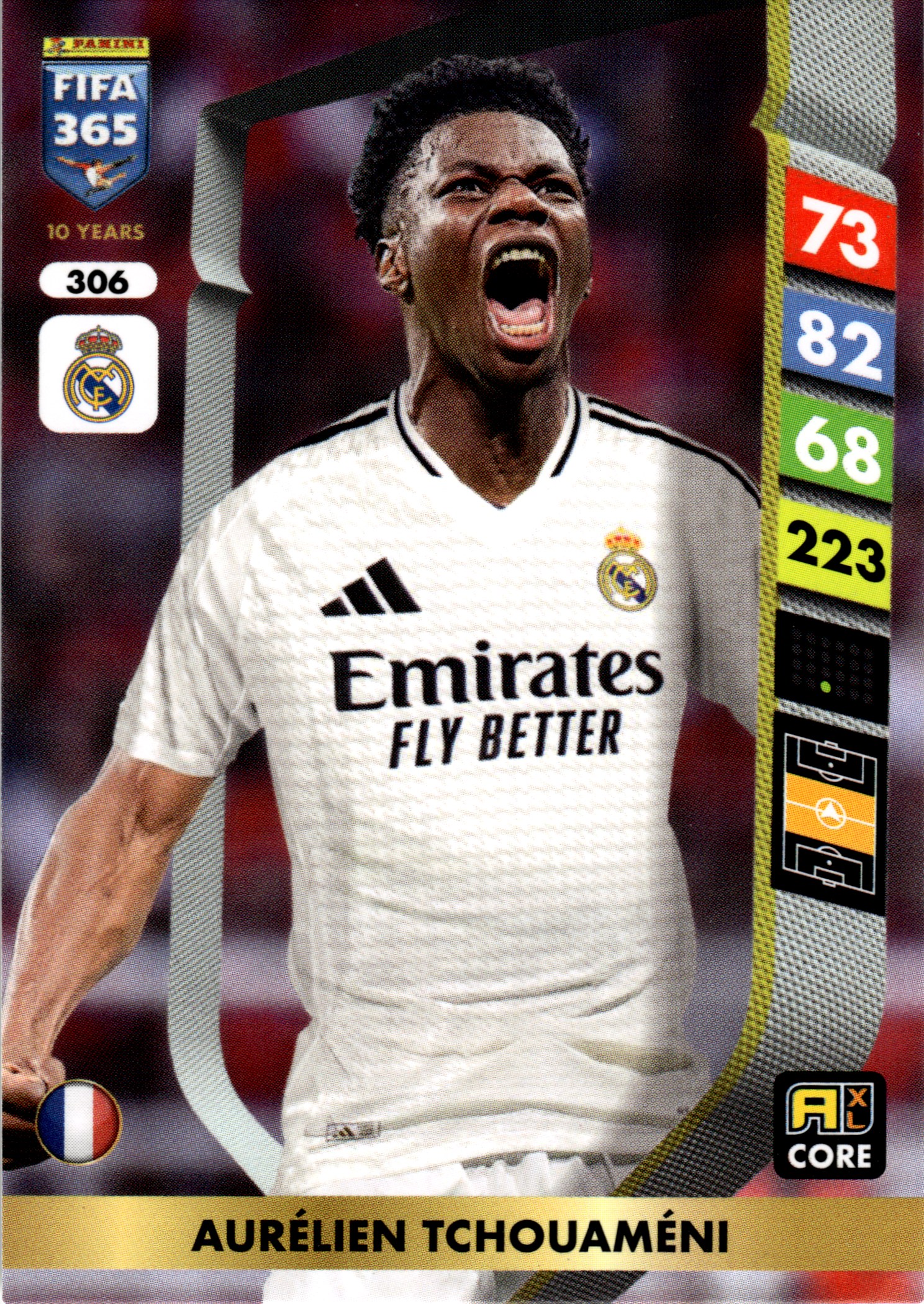 Aurélien Tchouaméni - Panini Adrenalyn XL FIFA 365 Base Set 2025, Nr. 306 (Art.-Nr. SG107759)