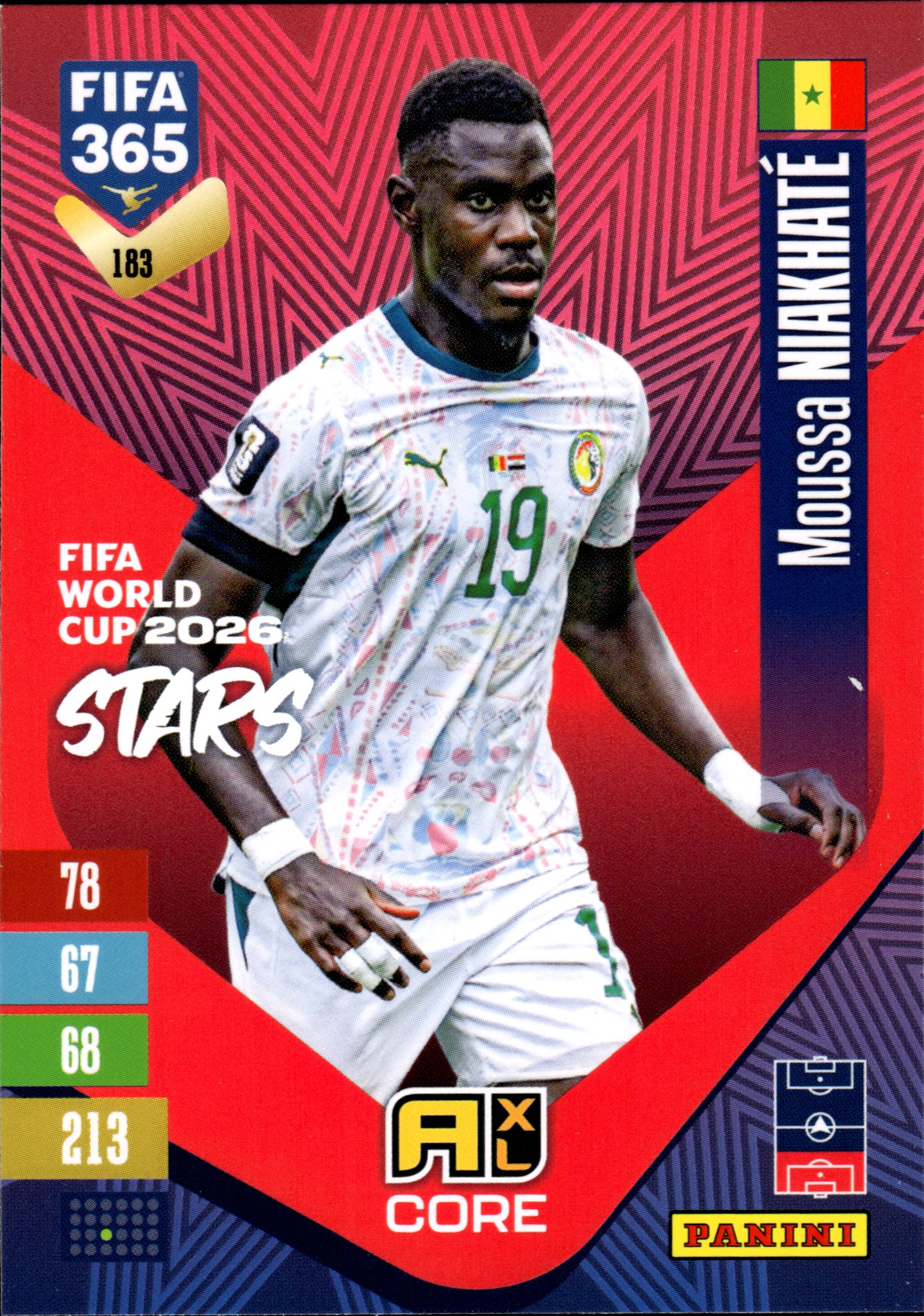 Moussa Niakhaté - Panini Adrenalyn XL FIFA 365 FIFA World Cup 2026 Stars 2026-27, Nr. 183 (Art.-Nr. SG110264)