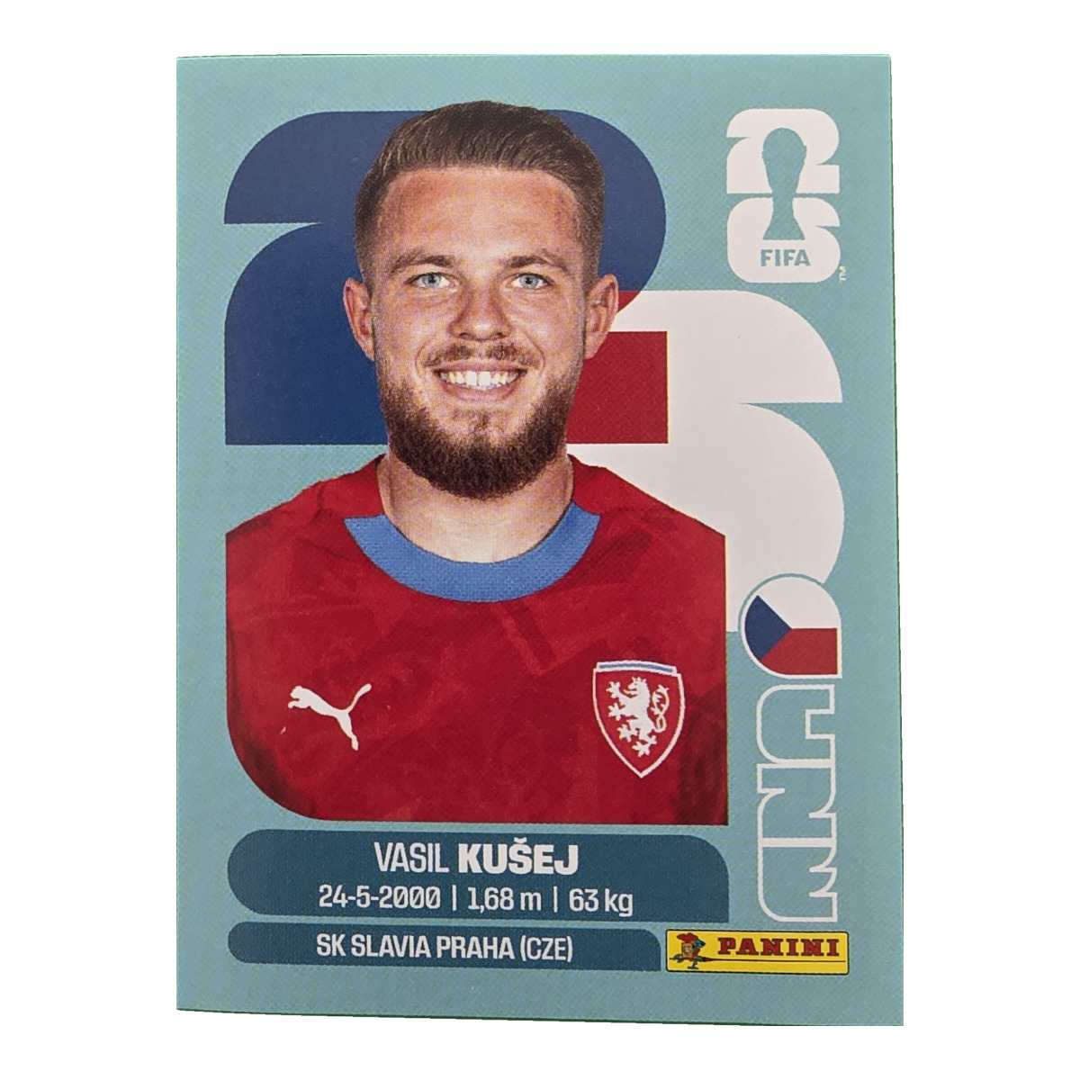 Vasil Kusej - Tschechische Republik, FIFA WM 2026, Nr. CZE16