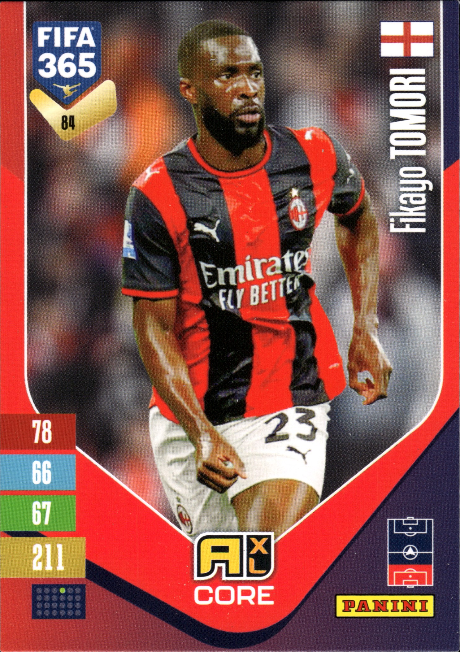Fikayo Tomori - Panini Adrenalyn XL FIFA 365 Base Set 2026-27, Nr. 84 (Art.-Nr. SG110107)