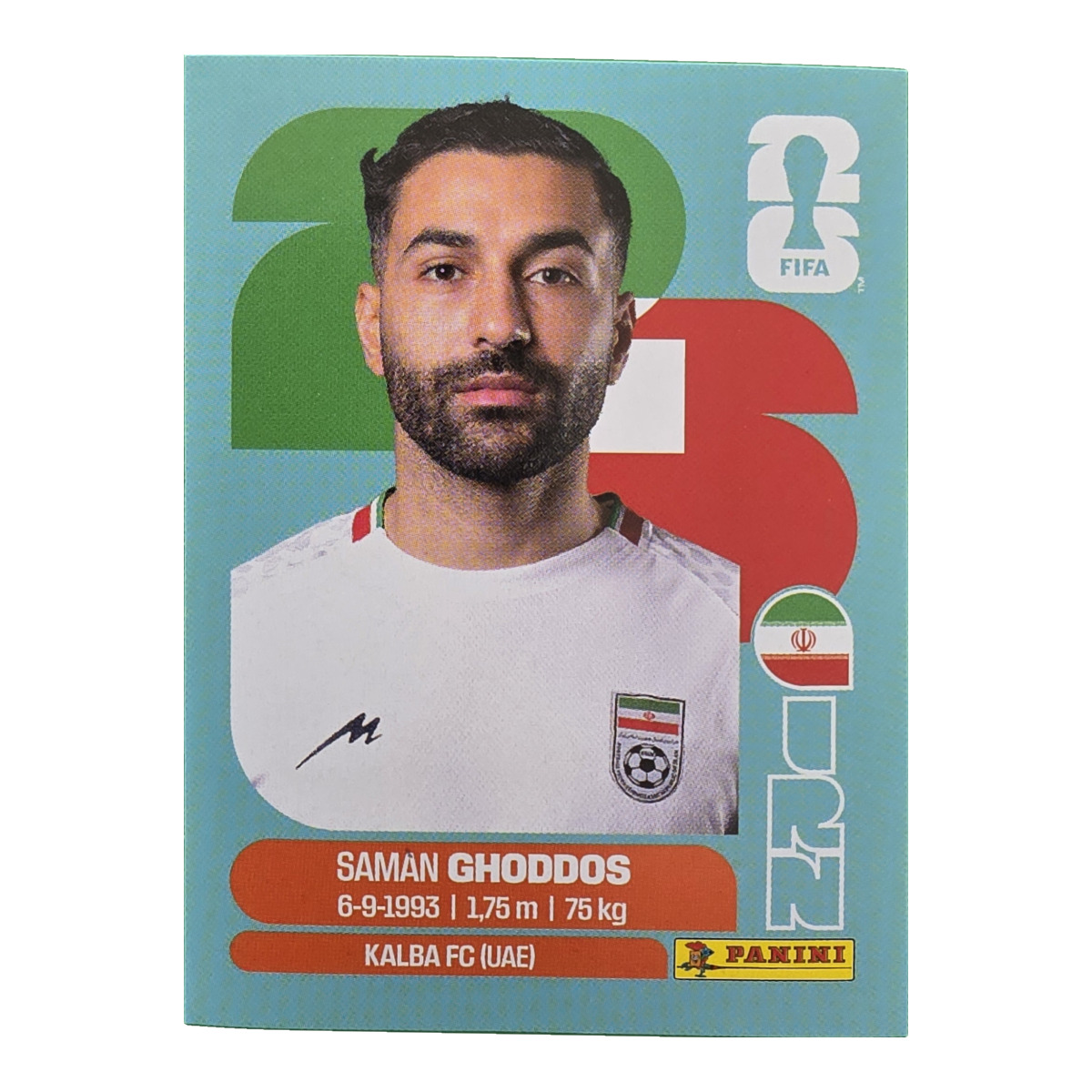 Saman Ghoddos - Iran, FIFA WM 2026, Nr. IRN12