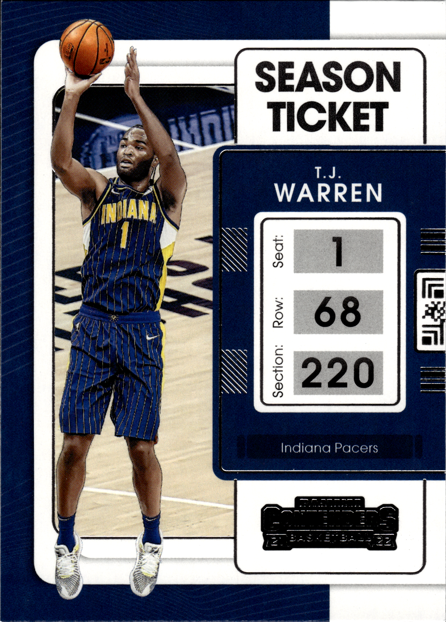 T.J. Warren - Panini Contenders Season Ticket 2021-22, Nr. 100 (Art.-Nr. SG103627)