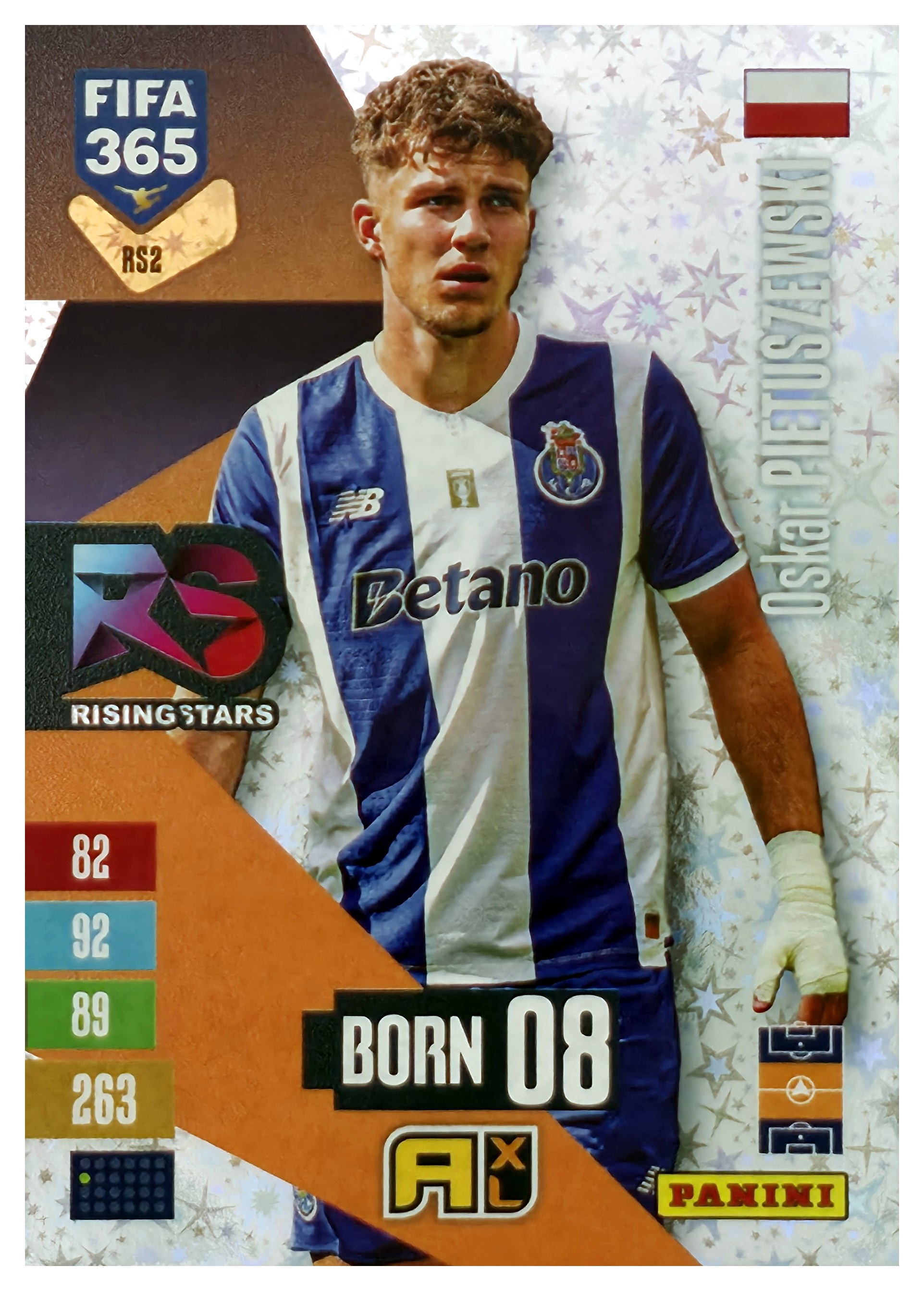 Oskar Pietuszewski - Panini Adrenalyn XL FIFA 365 Rising Stars 2026-27, Nr. RS2 – Insert (Art.-Nr. SG110409)