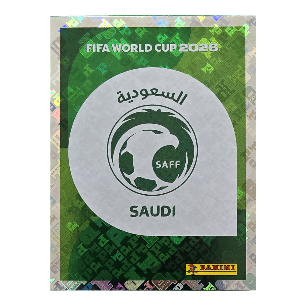 Emblem - Saudi-Arabien, FIFA WM 2026, Nr. KSA1 – Glitzer-Optik