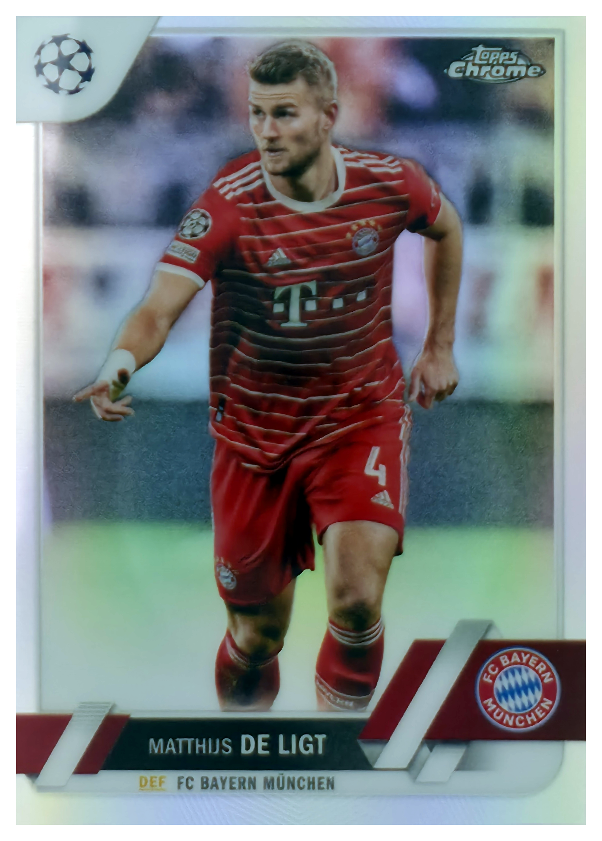 Matthijs de Ligt - Topps Chrome UEFA Club Competitions Base Set 2022-23, Nr. 161 – Refractor (Art.-Nr. SG105875)
