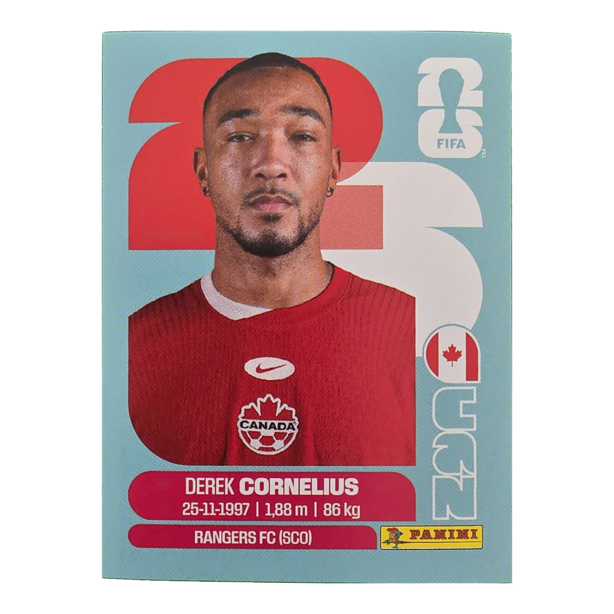 Derek Cornelius - Kanada, FIFA WM 2026, Nr. CAN7