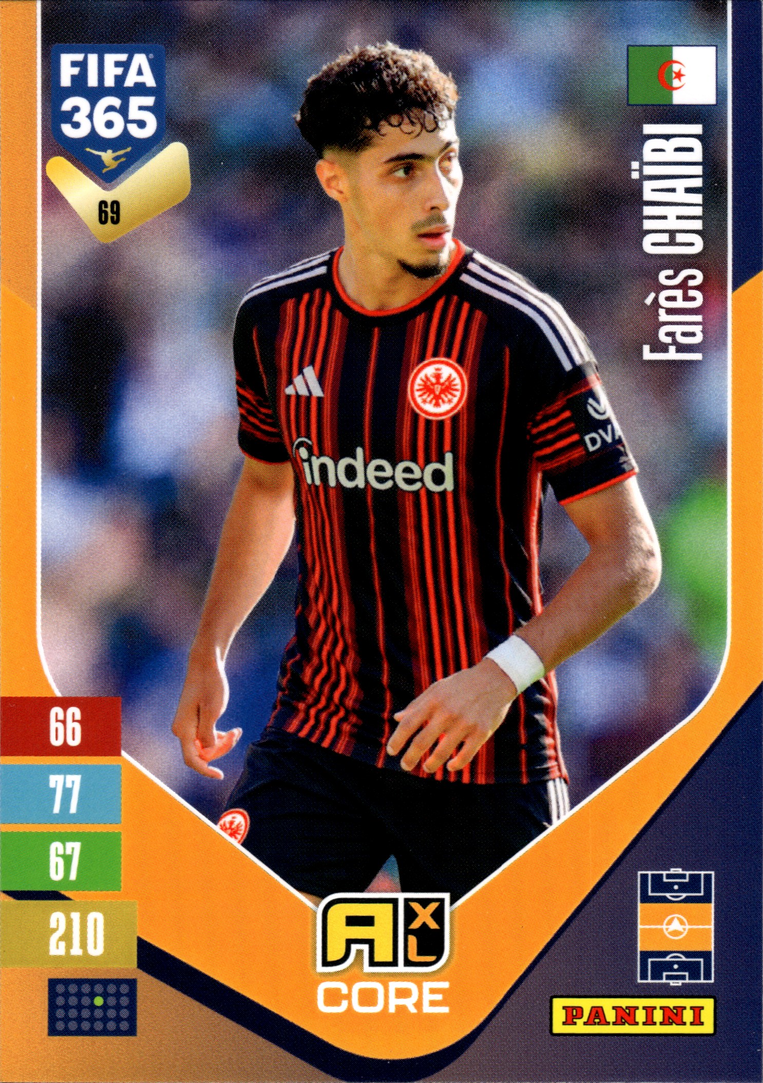 Farès Chaïbi - Panini Adrenalyn XL FIFA 365 Base Set 2026-27, Nr. 69 (Art.-Nr. SG110154)