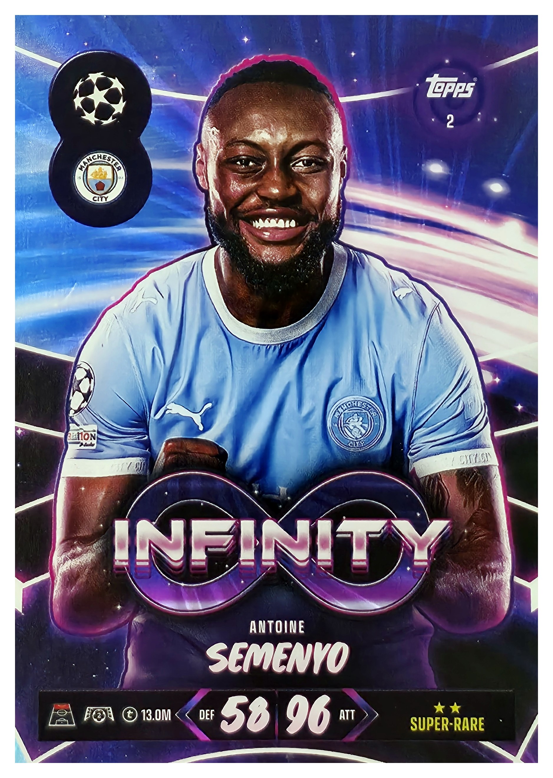 Antoine Semenyo - Topps Match Attax UEFA Club Competitions Infinity 2026-27, Nr. 2 (Art.-Nr. SG107427)