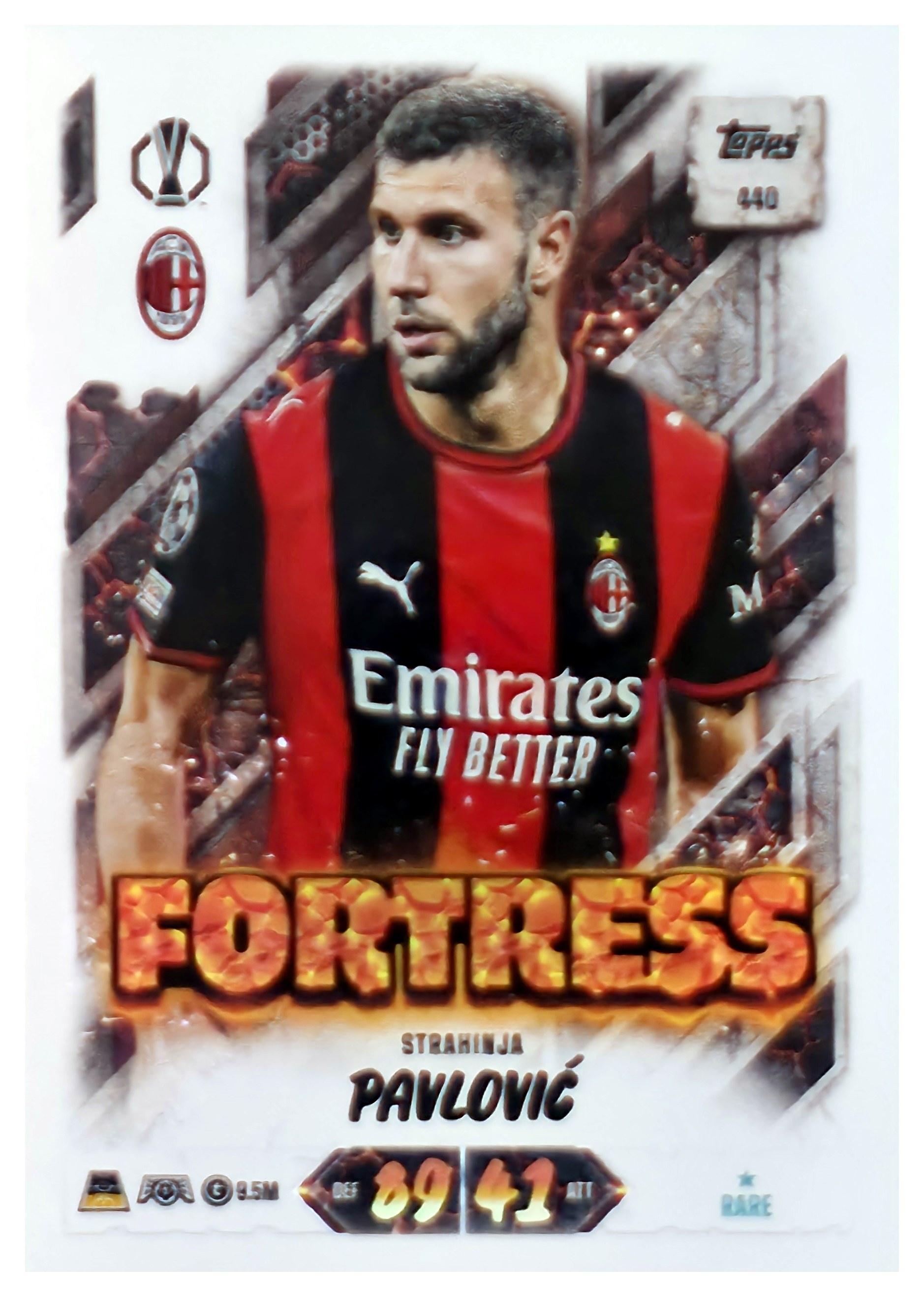 Strahinja Pavlović - Topps Match Attax UEFA Club Competitions Fortress 2026-27, Nr. 440 (Art.-Nr. SG107581)