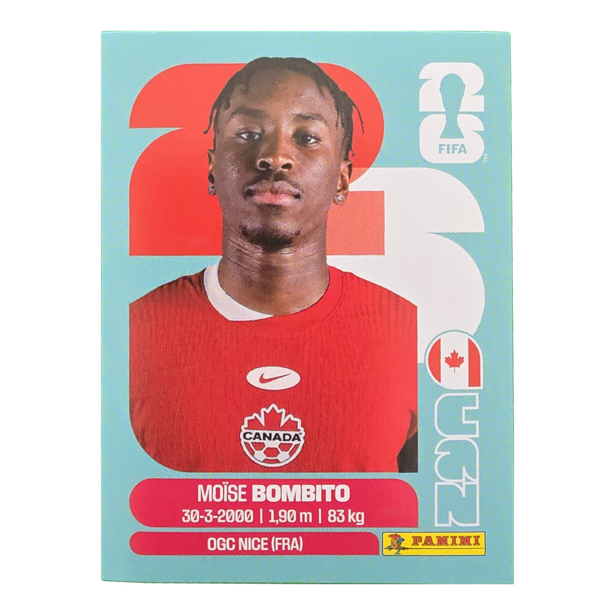 Moïse Bombito - Kanada, FIFA WM 2026, Nr. CAN8