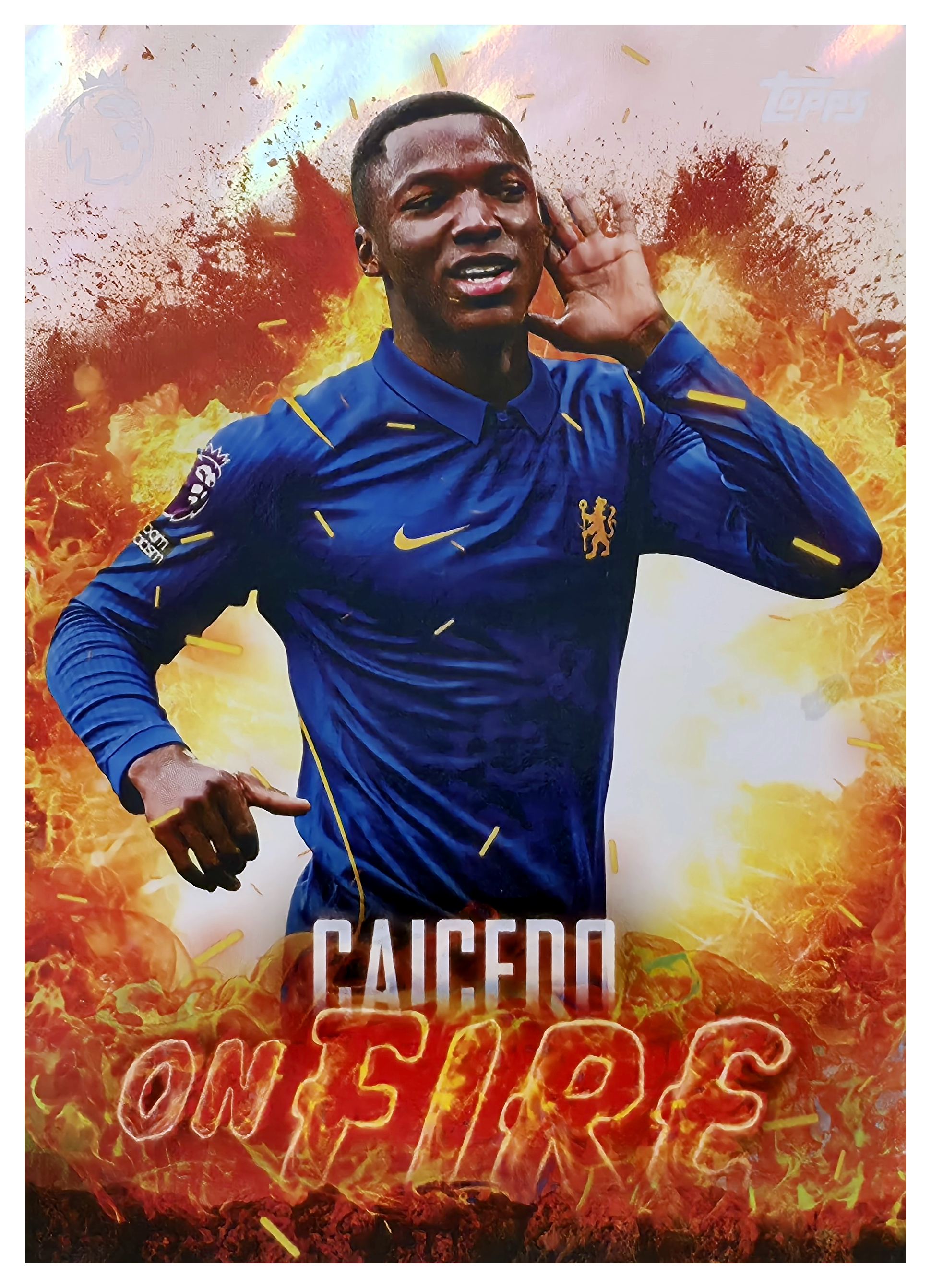 Moisés Caicedo - Topps Flagship Premier League On Fire 2026-27, Nr. OF 2 – Insert (Art.-Nr. SG104819)