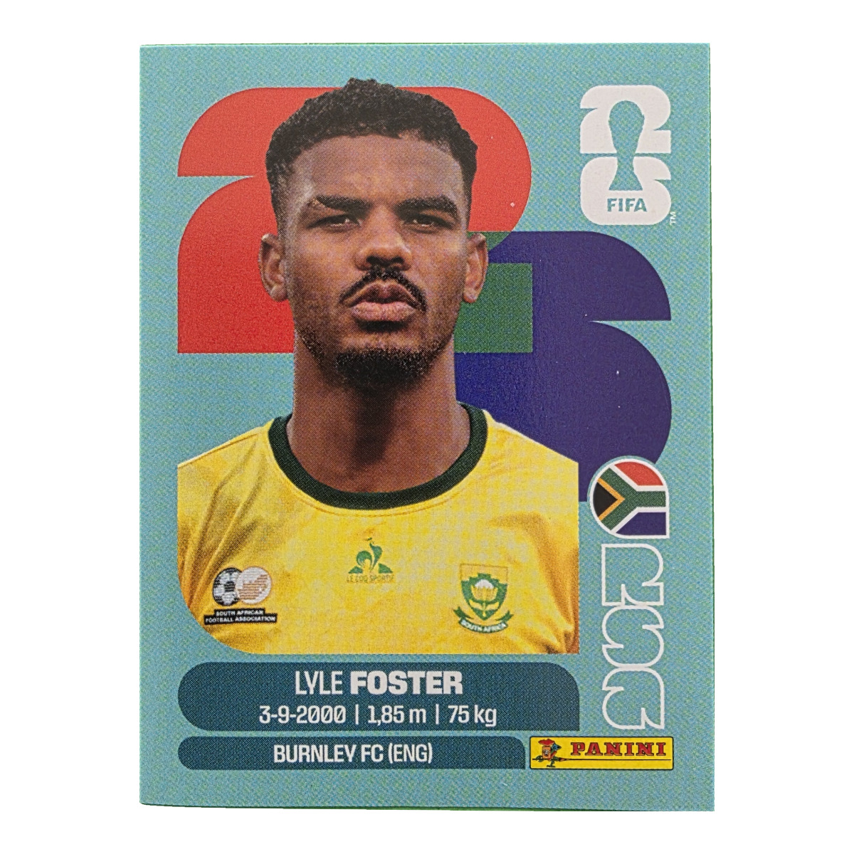 Lyle Foster - Republik Südafrika, FIFA WM 2026, Nr. RSA17