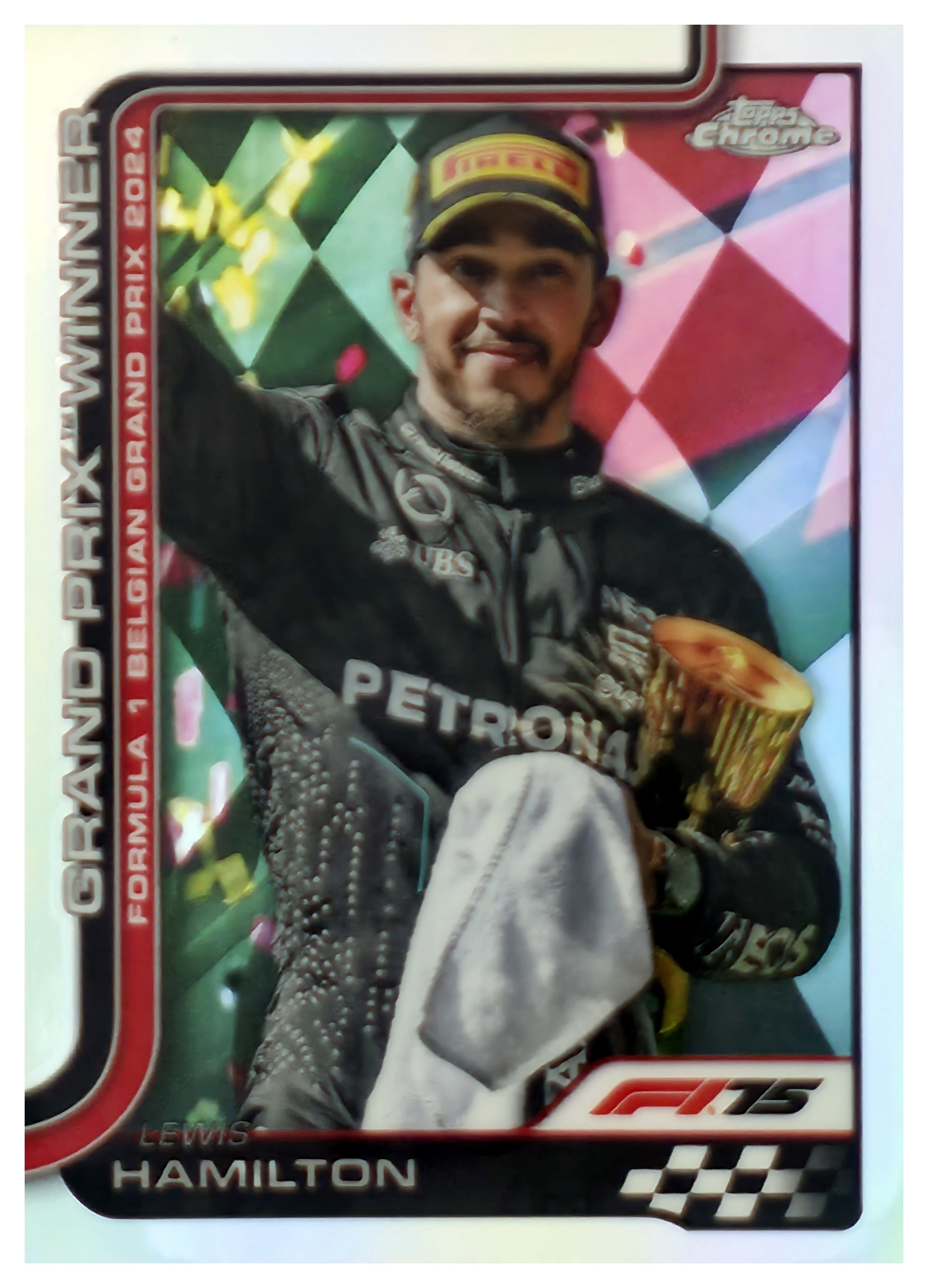 Lewis Hamilton - Topps Chrome Formula 1 Grand Prix Winner 2025, Nr. 106 – Refractor (Art.-Nr. SG108993)