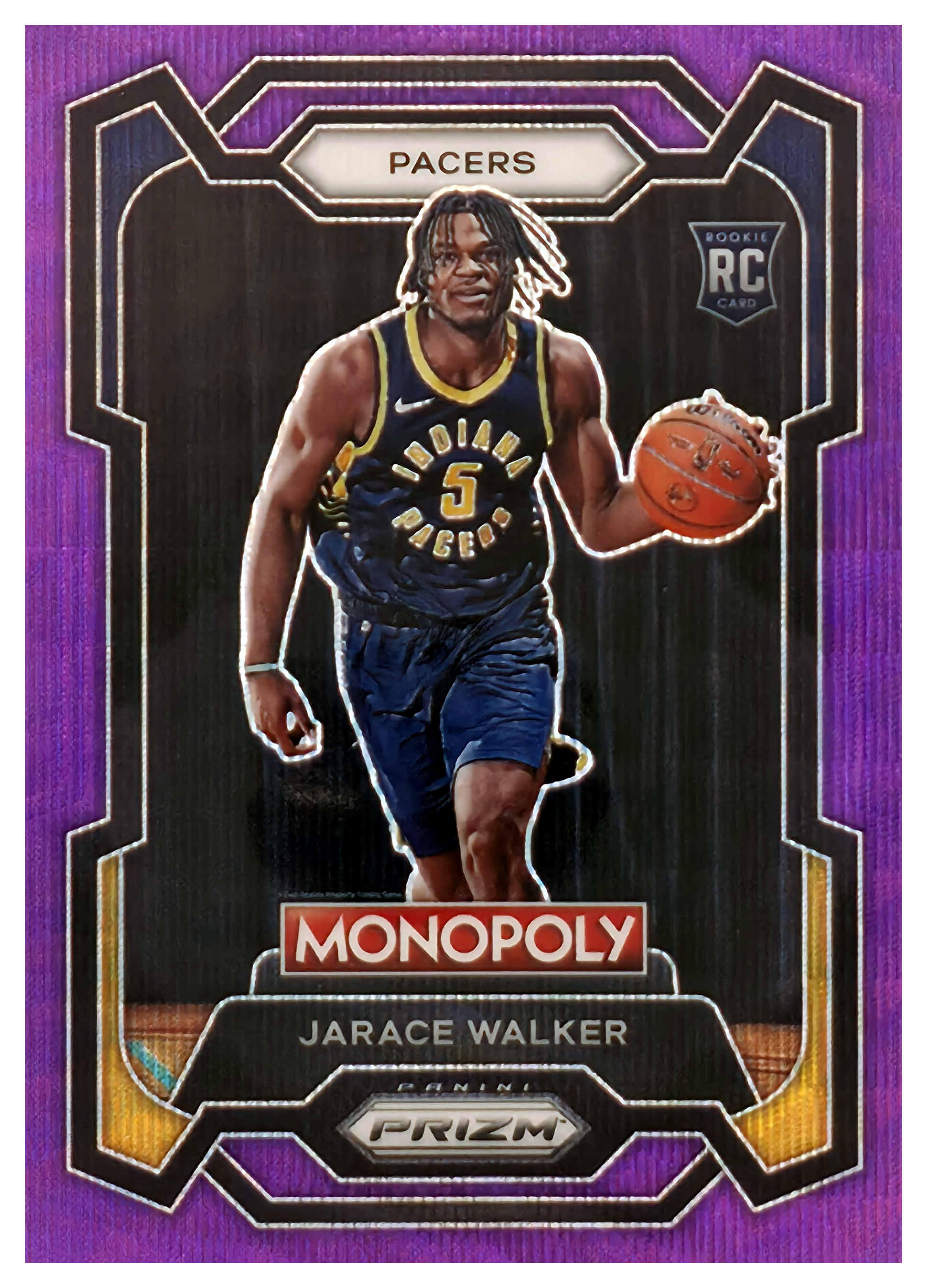 Jarace Walker - Panini Prizm Monopoly Base Set 2023-24, Nr. 36 – Rookie Card, Purple Wave (Art.-Nr. SG106592)