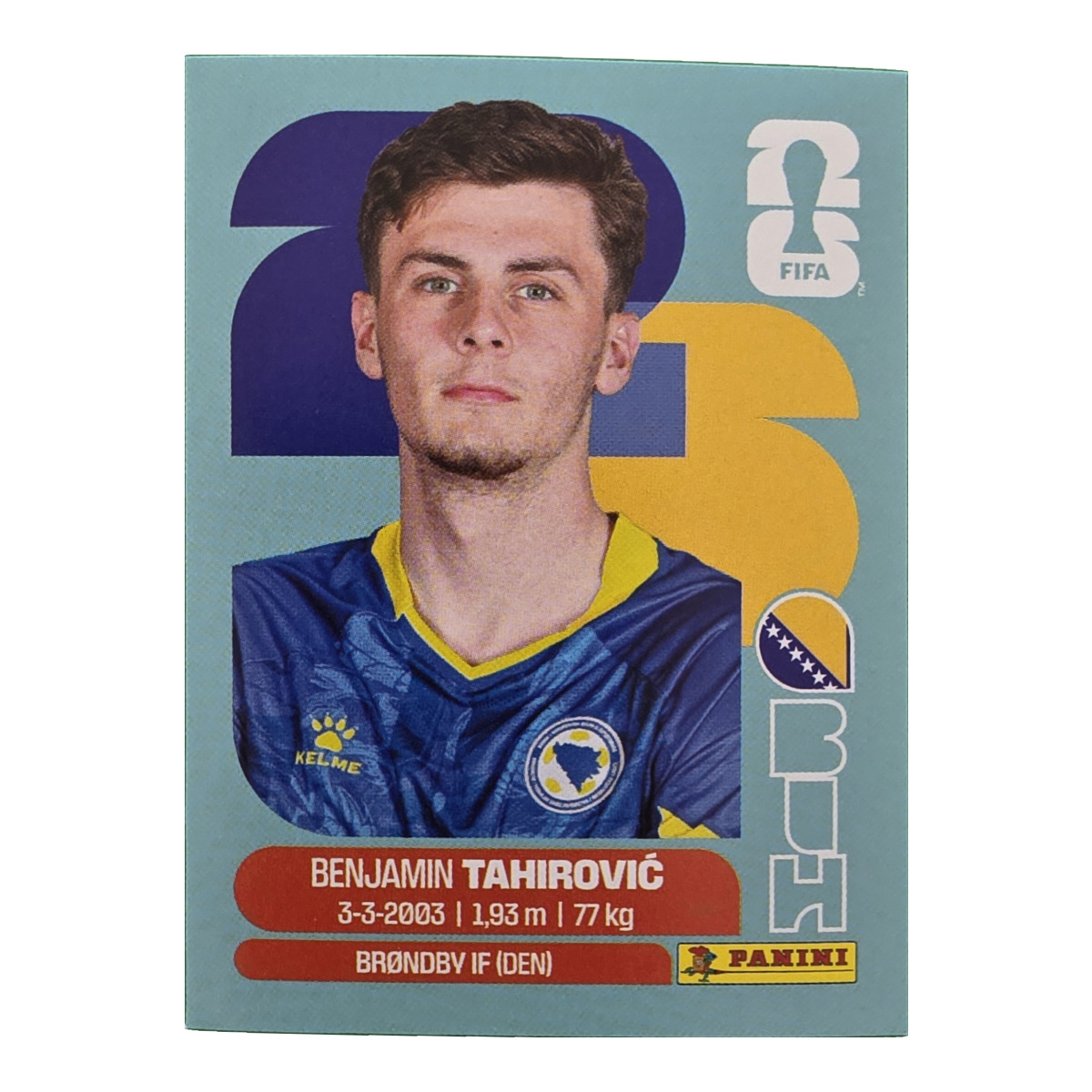 Benjamin Tahirovic - Bosnien und Herzegowina, FIFA WM 2026, Nr. BIH9