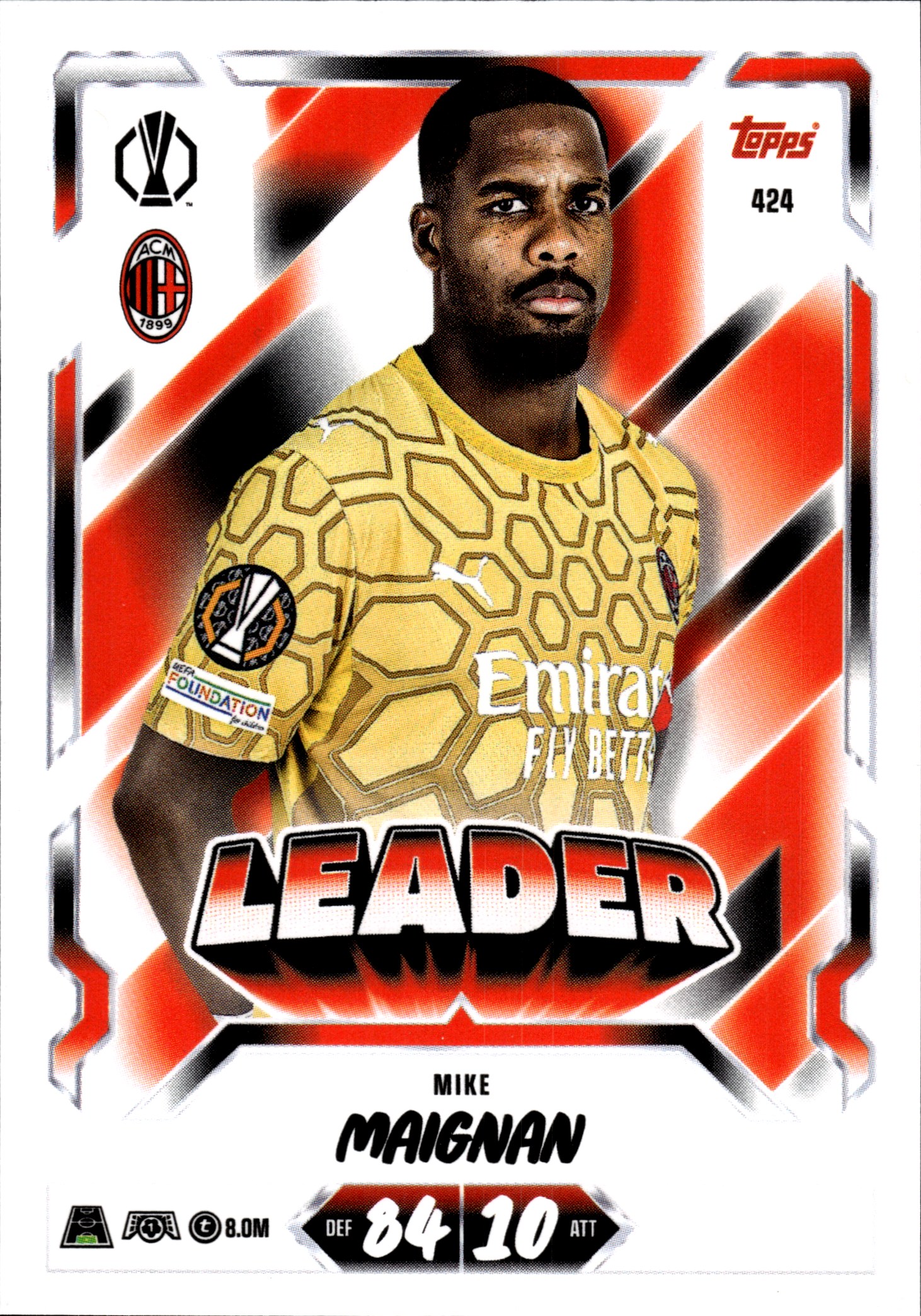 Mike Maignan - Topps Match Attax UEFA Club Competitions Leader 2026-27, Nr. 424 (Art.-Nr. SG107316)