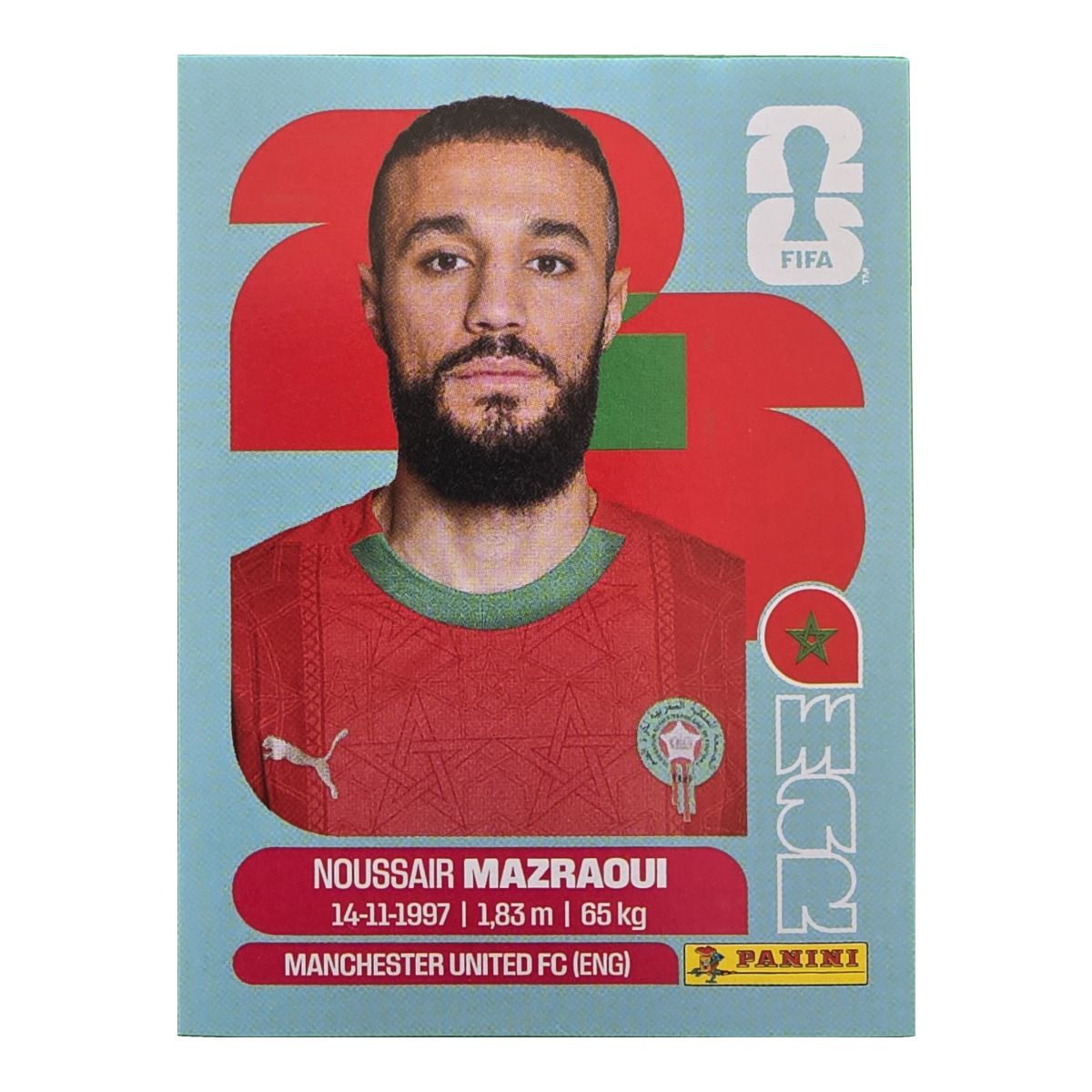 Noussair Mazraoui - Marokko, FIFA WM 2026, Nr. MAR5