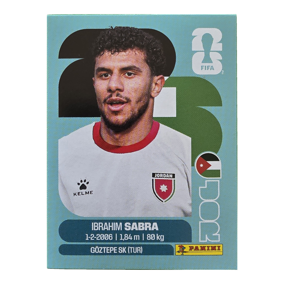 Ibrahim Sabra - Jordanien, FIFA WM 2026, Nr. JOR20