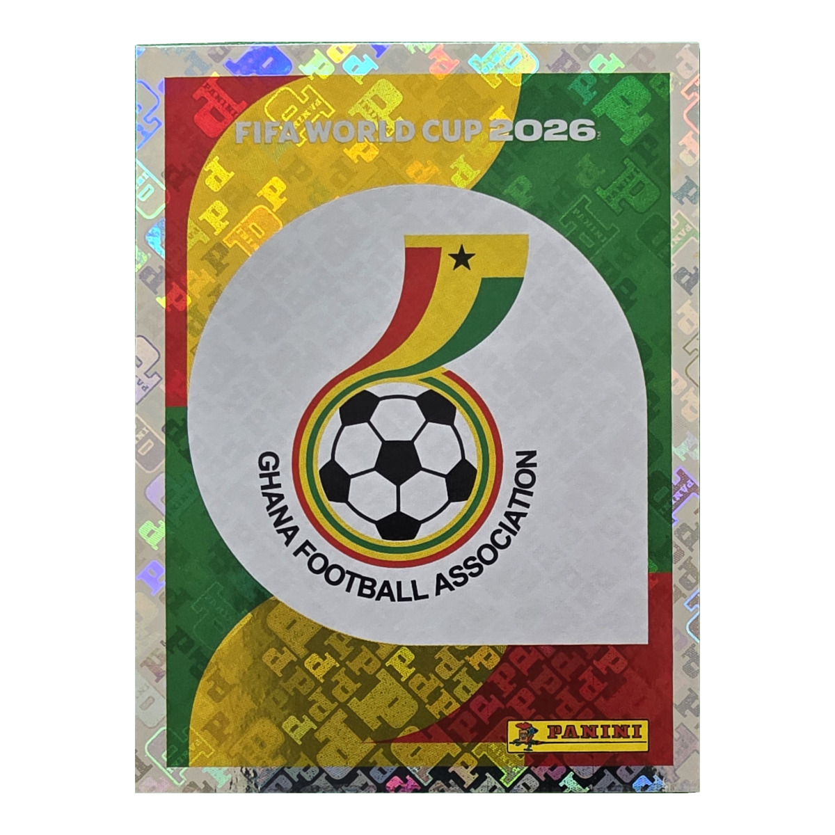 Emblem - Ghana, FIFA WM 2026, Nr. GHA1 – Glitzer-Optik