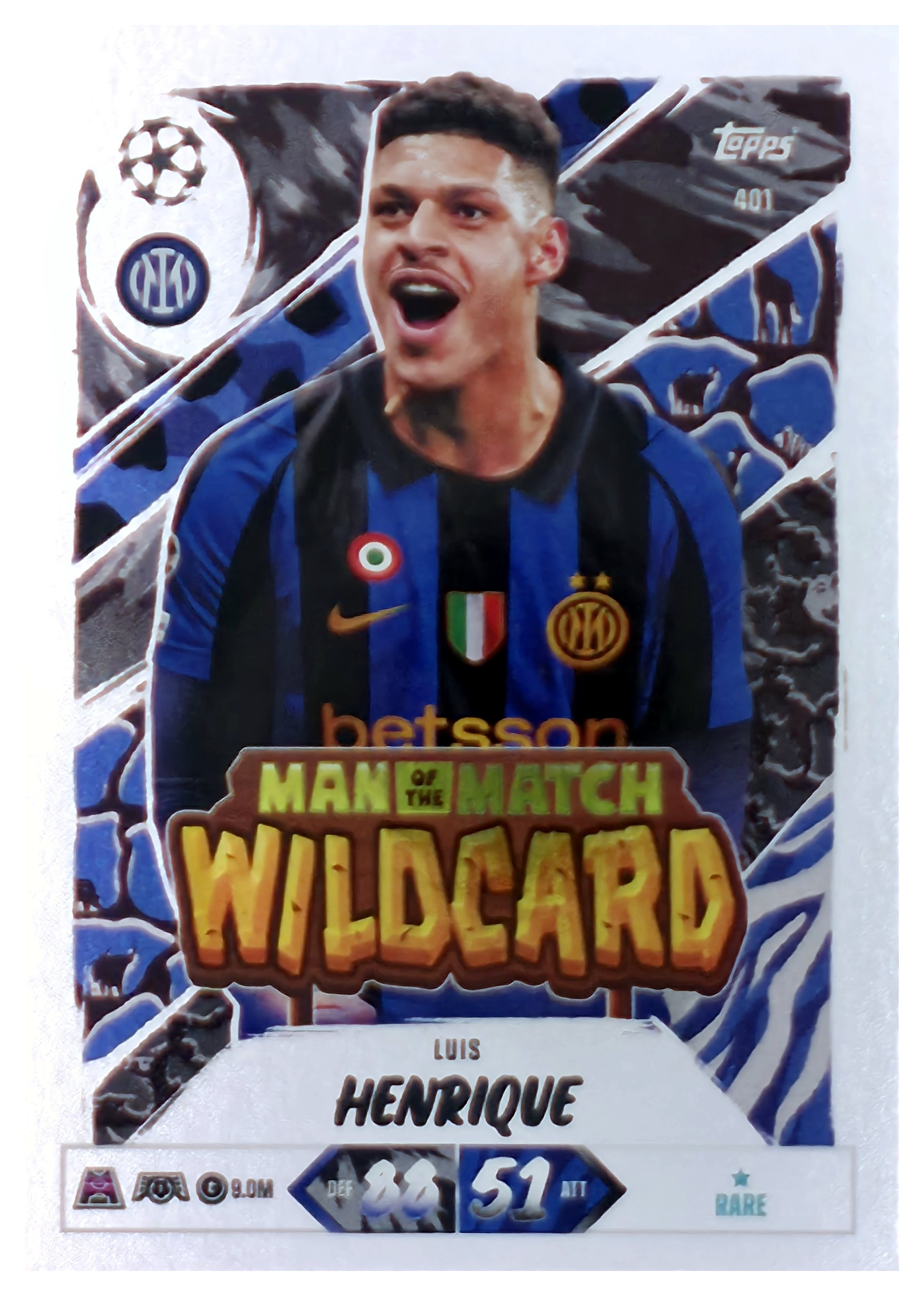 Luis Henrique - Topps Match Attax UEFA Club Competitions Man of the Match Wildcard 2026-27, Nr. 401 (Art.-Nr. SG107512)