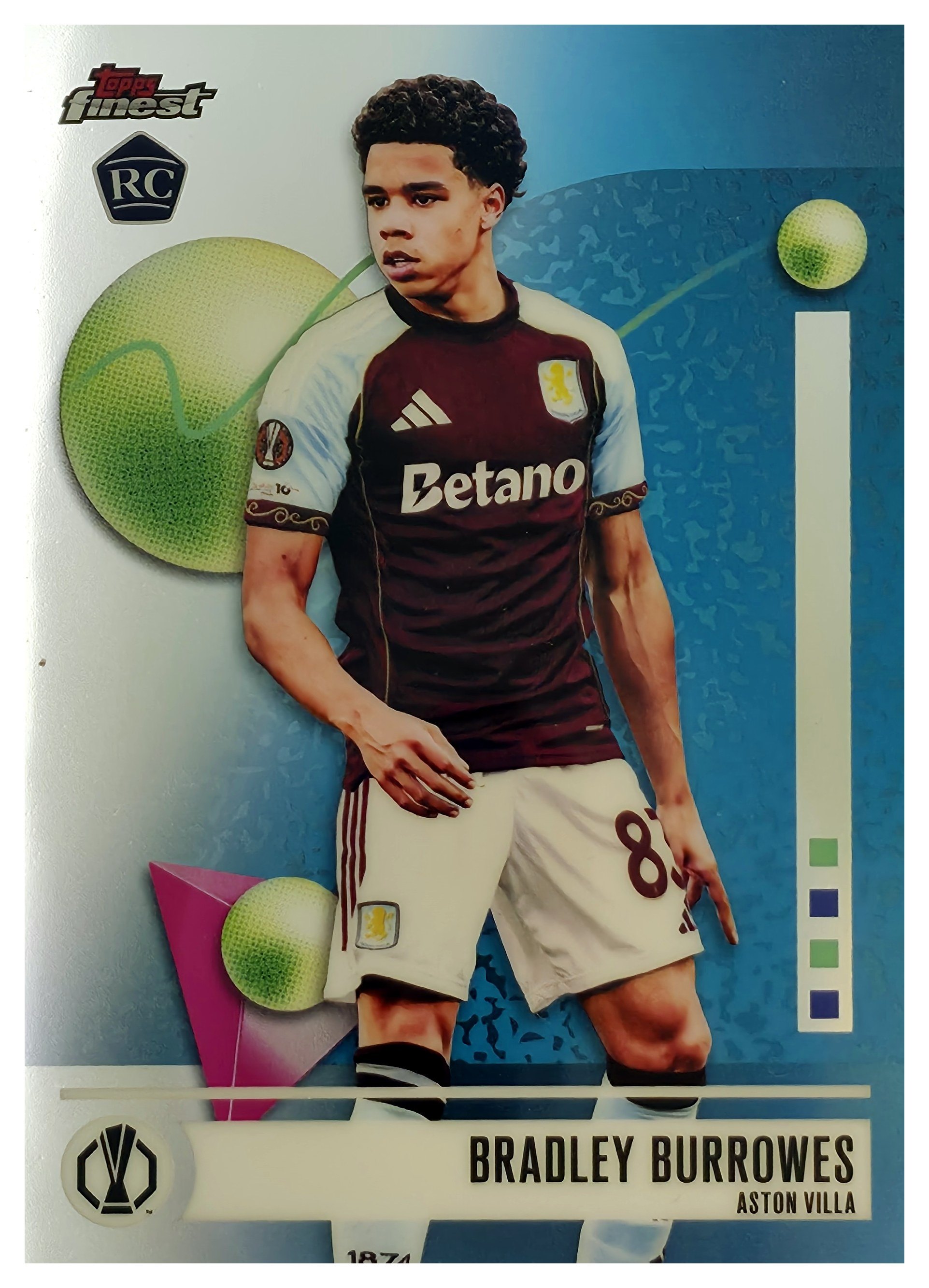 Bradley Burrowes - Topps Finest UEFA Club Competitions Base Set 2025-26, Nr. 71 – Rookie Card (Art.-Nr. SG109360)