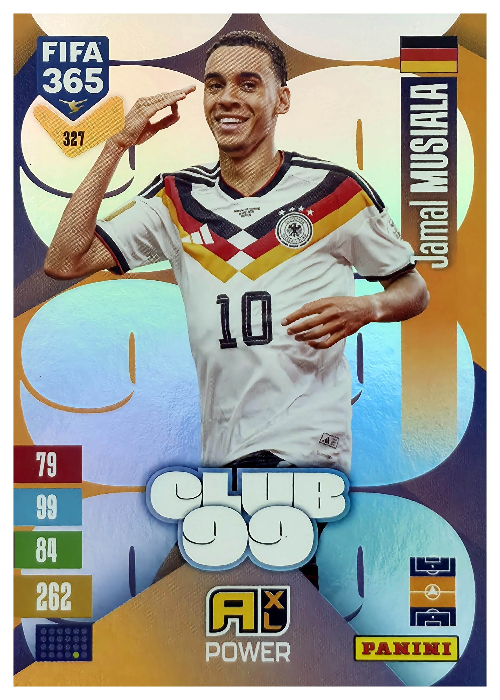 Jamal Musiala - Panini Adrenalyn XL FIFA 365 Club 99 2026-27, Nr. 327 – Insert (Art.-Nr. SG110692)