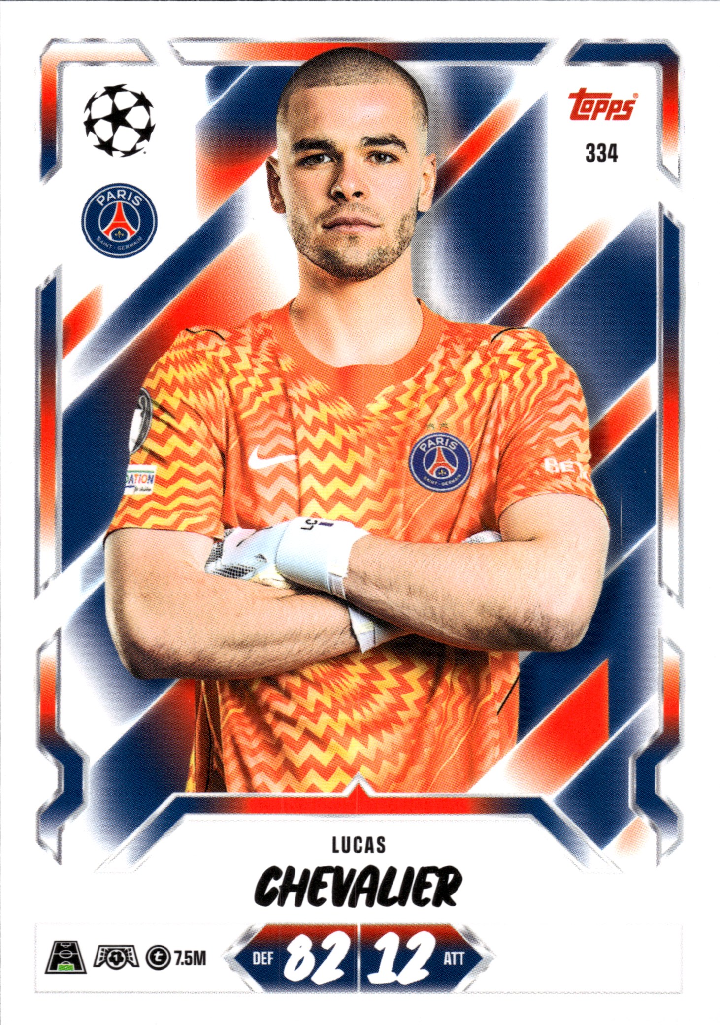 Lucas Chevalier - Topps Match Attax UEFA Club Competitions Base Set 2026-27, Nr. 334 (Art.-Nr. SG107329)