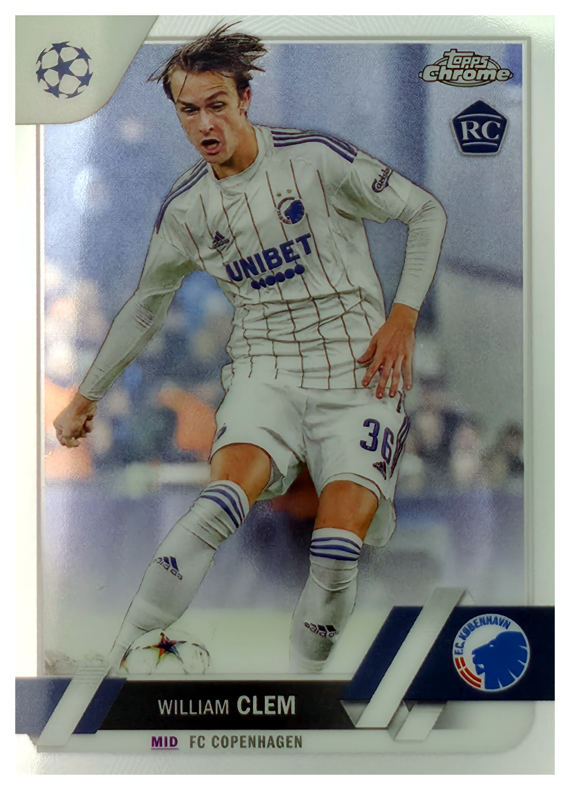 William Clem - Topps Chrome UEFA Club Competitions Base Set 2022-23, Nr. 139 – Rookie Card (Art.-Nr. SG105824)