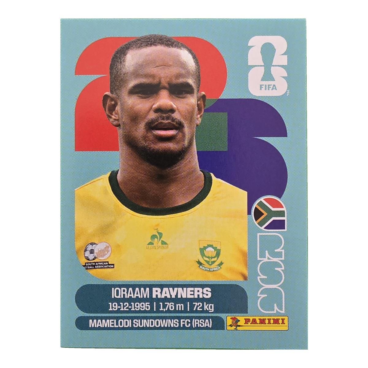 Iqraam Rayners - Republik Südafrika, FIFA WM 2026, Nr. RSA18