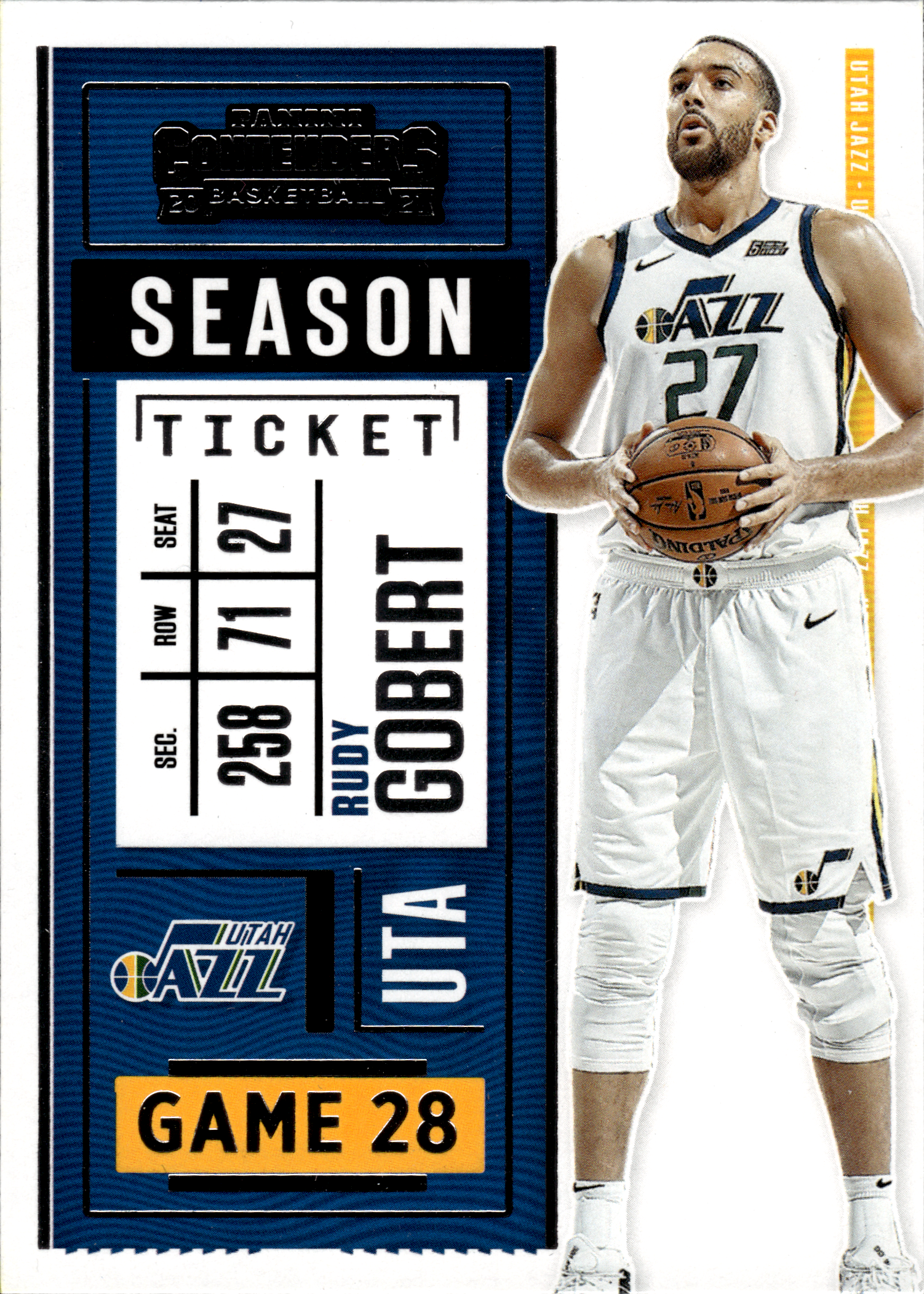 Rudy Gobert - Panini Contenders Season Ticket 2020-21, Nr. 61 (Art.-Nr. SG103771)