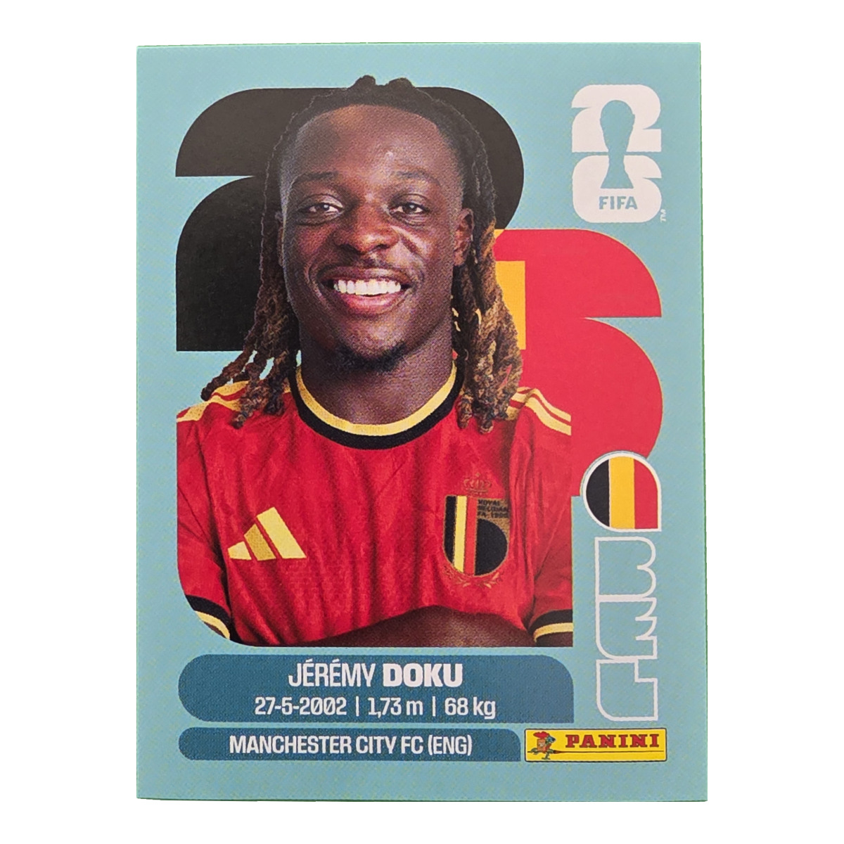 Jérémy Doku - Belgien, FIFA WM 2026, Nr. BEL16