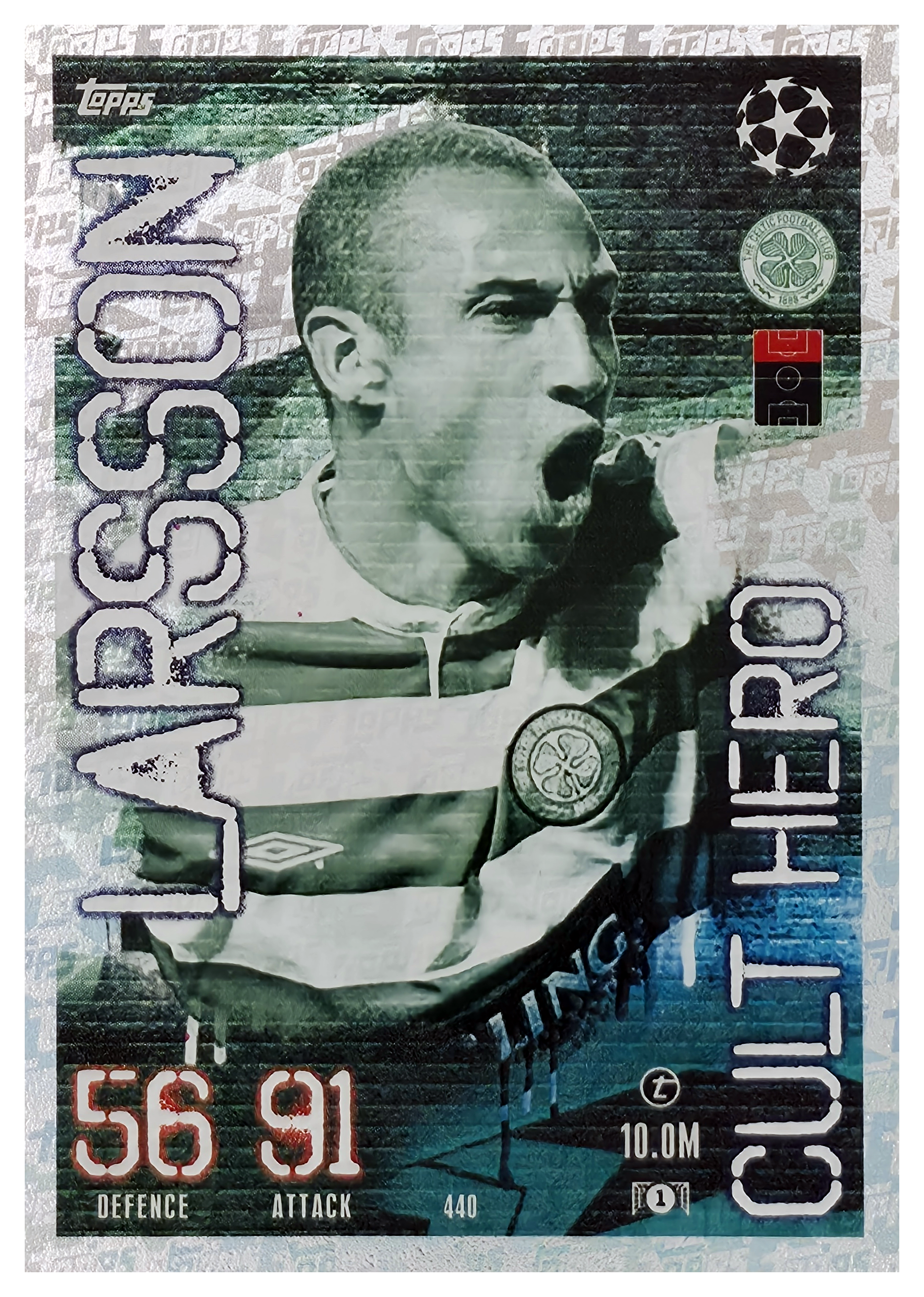 Henrik Larsson - Topps Match Attax UEFA Club Competitions Cult Hero 2023-24, Nr. 440 (Art.-Nr. SG106440)