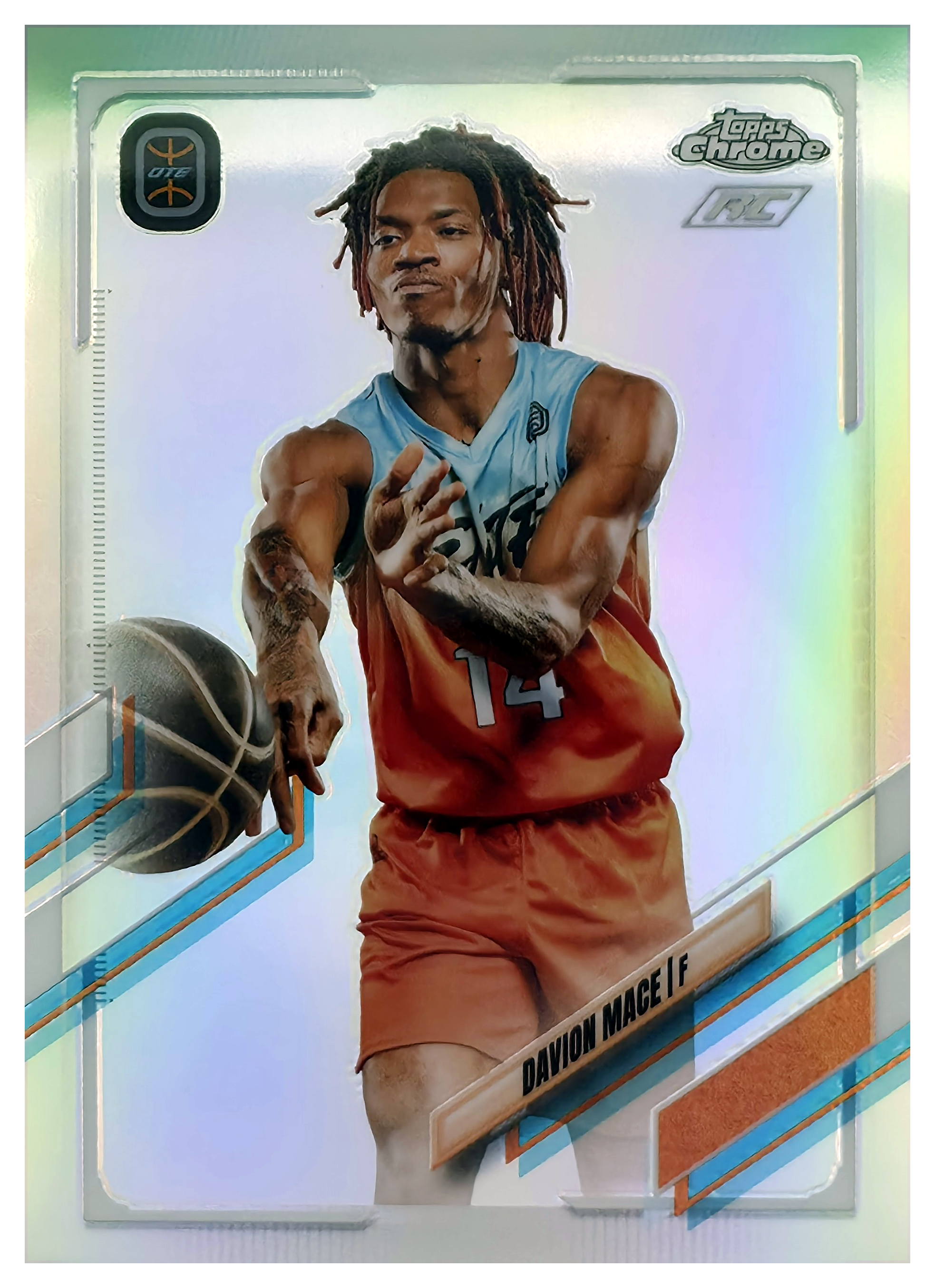 Davion Mace - Topps Chrome OTE Base Set 2022, Nr. 29 – Rookie Card, Refractor (Art.-Nr. SG106103)