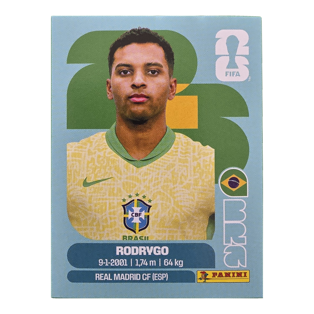 Rodrygo - Brasilien, FIFA WM 2026, Nr. BRA15