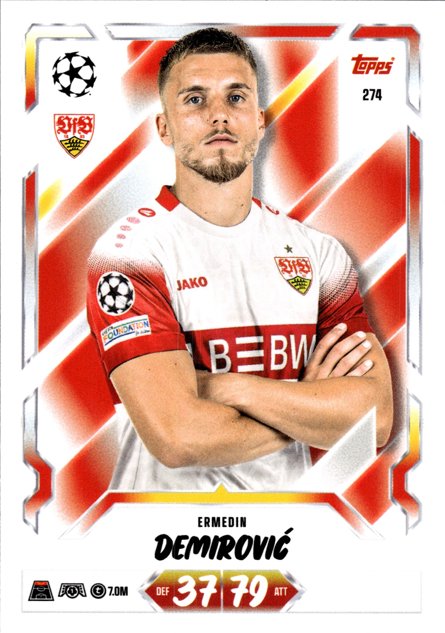 Ermedin Demirović - Topps Match Attax UEFA Club Competitions Base Set 2026-27, Nr. 274 (Art.-Nr. SG107207)