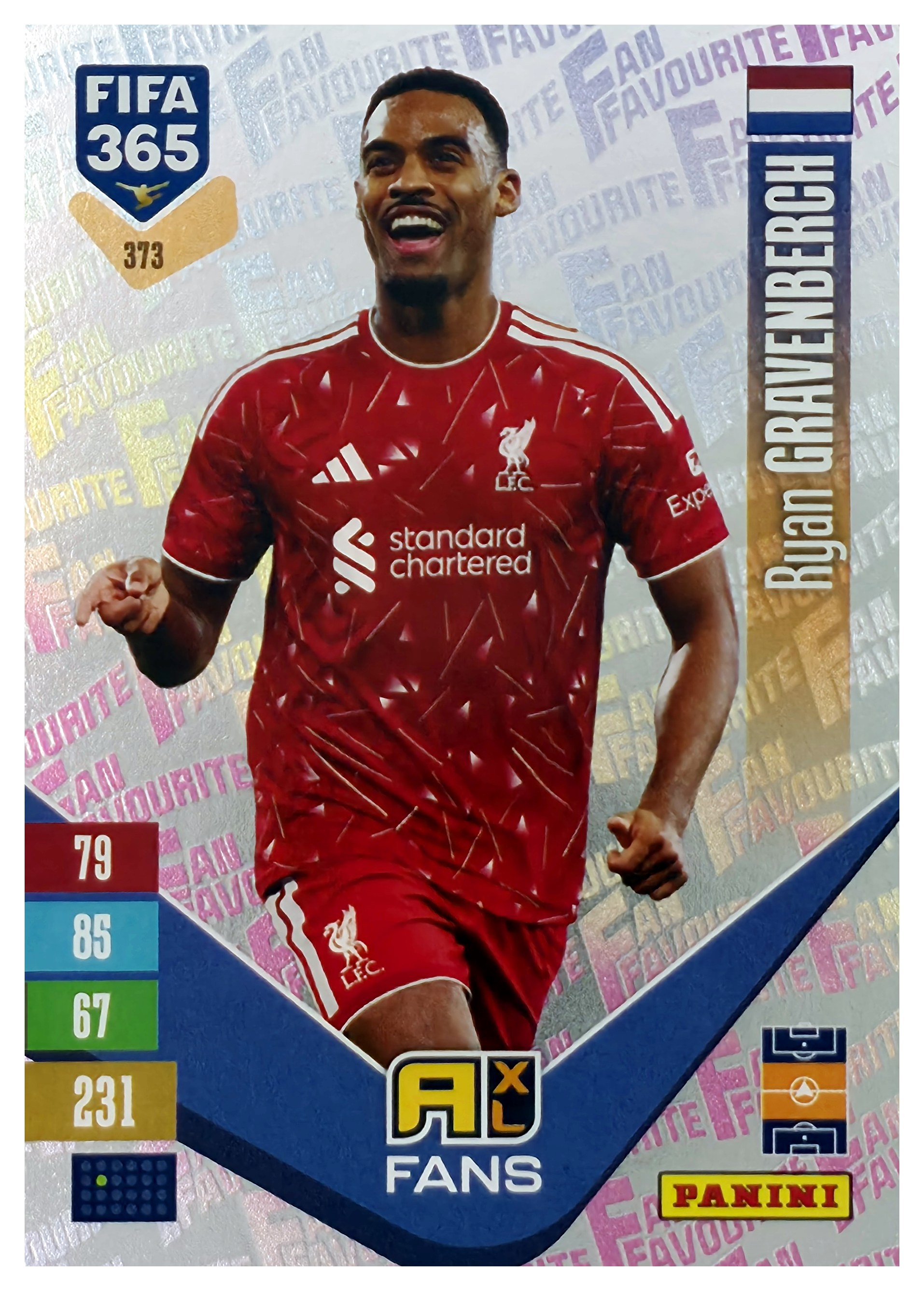 Ryan Gravenberch - Panini Adrenalyn XL FIFA 365 Fan Favourites 2026-27, Nr. 373 – Insert (Art.-Nr. SG110469)